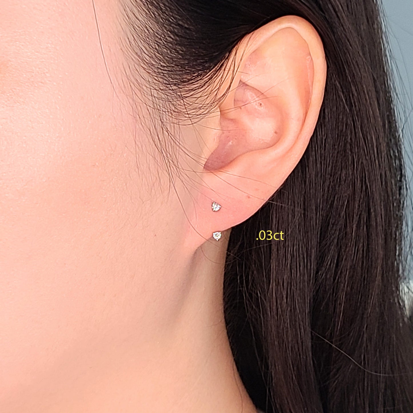 Natural Diamond Jacket Earring/Three Prong Set Diamond Earring/Ear Jacket Earring/Jacket earring only/Diamond Jacket Single or Pair Earrings