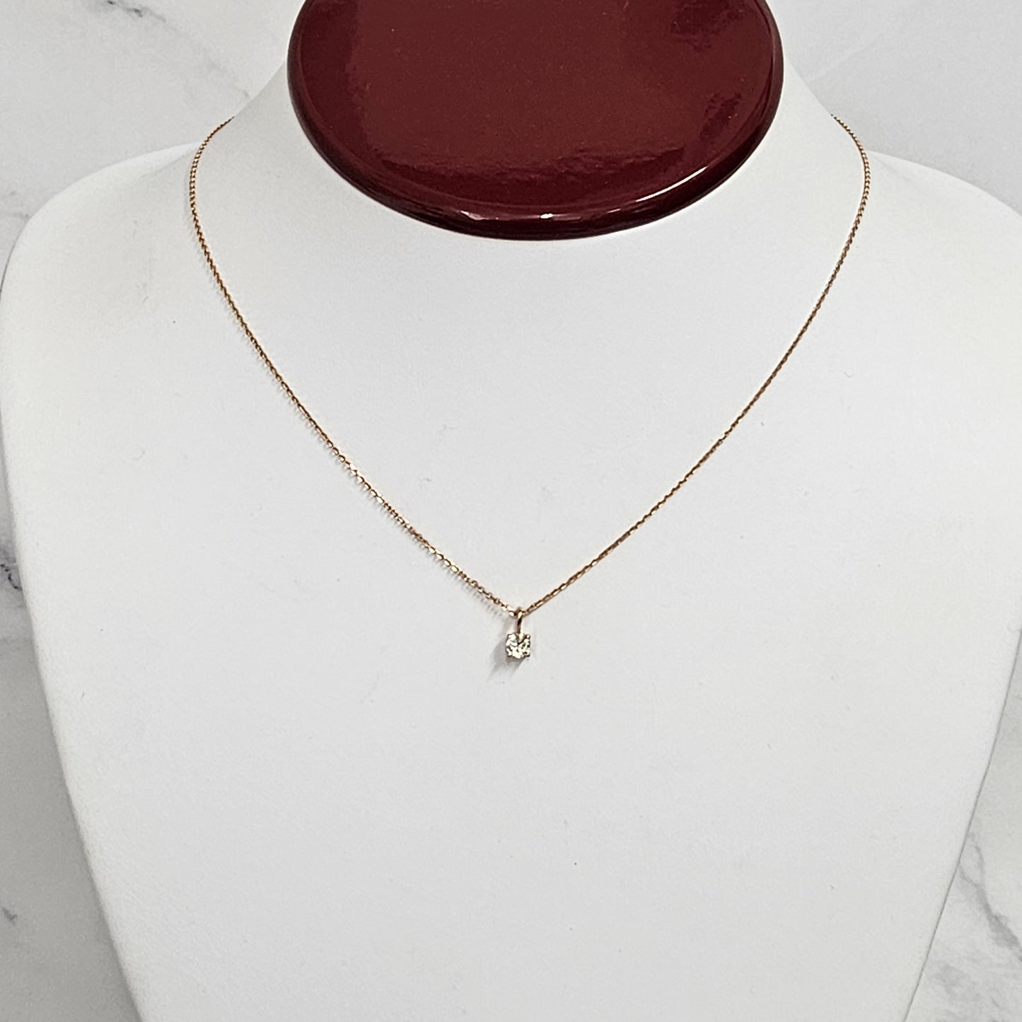 0.2ct Diamond Pendant/Diamond Solitaire Pendant/Solitaire 4 Prong Diamond Pendant/Solitaire Diamond Pendant/Anniversary Gift