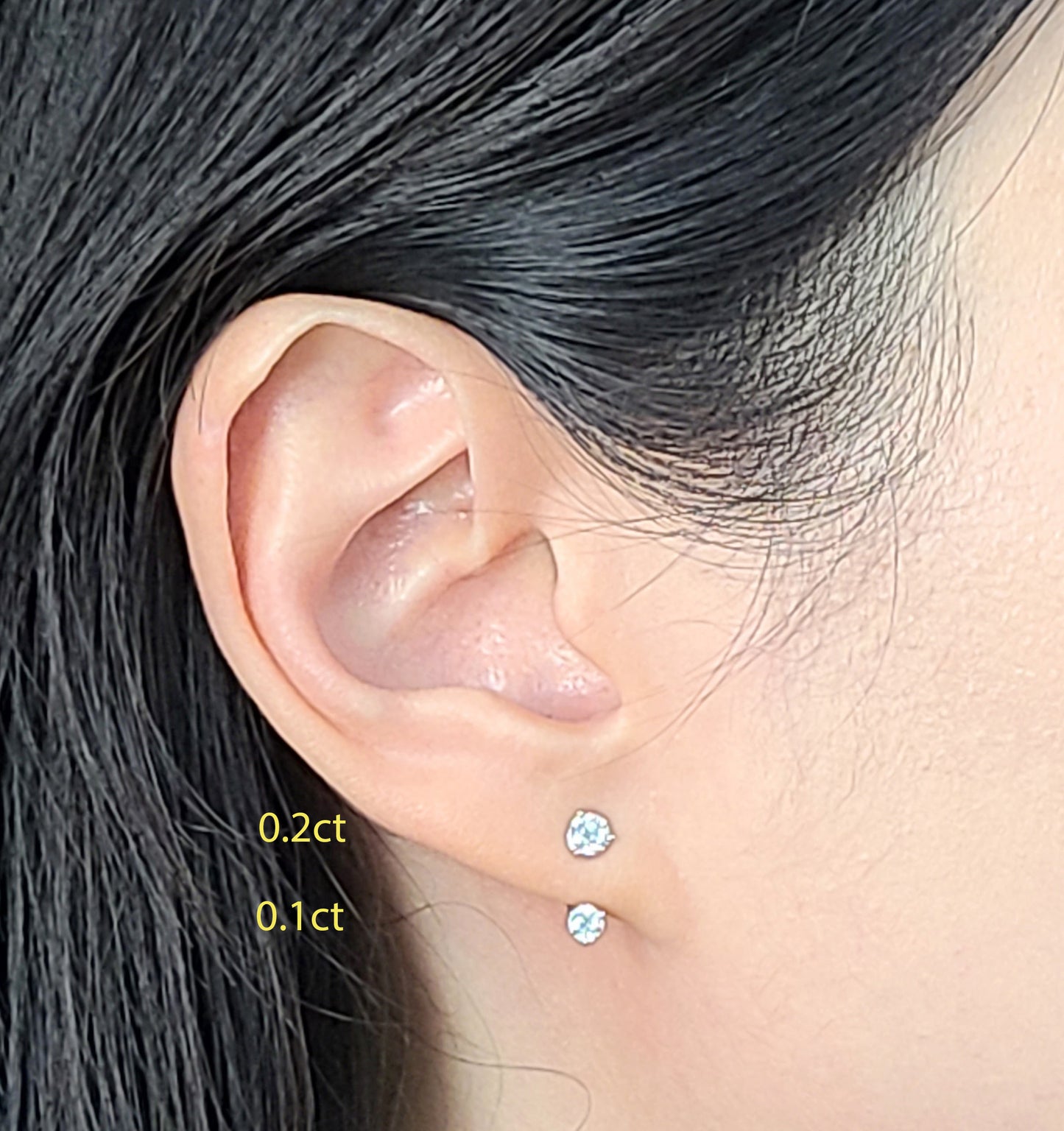 Natural Diamond Jacket Earring/Three Prong Set Diamond Earring/Ear Jacket Earring/Jacket earring only/Diamond Jacket Single or Pair Earrings