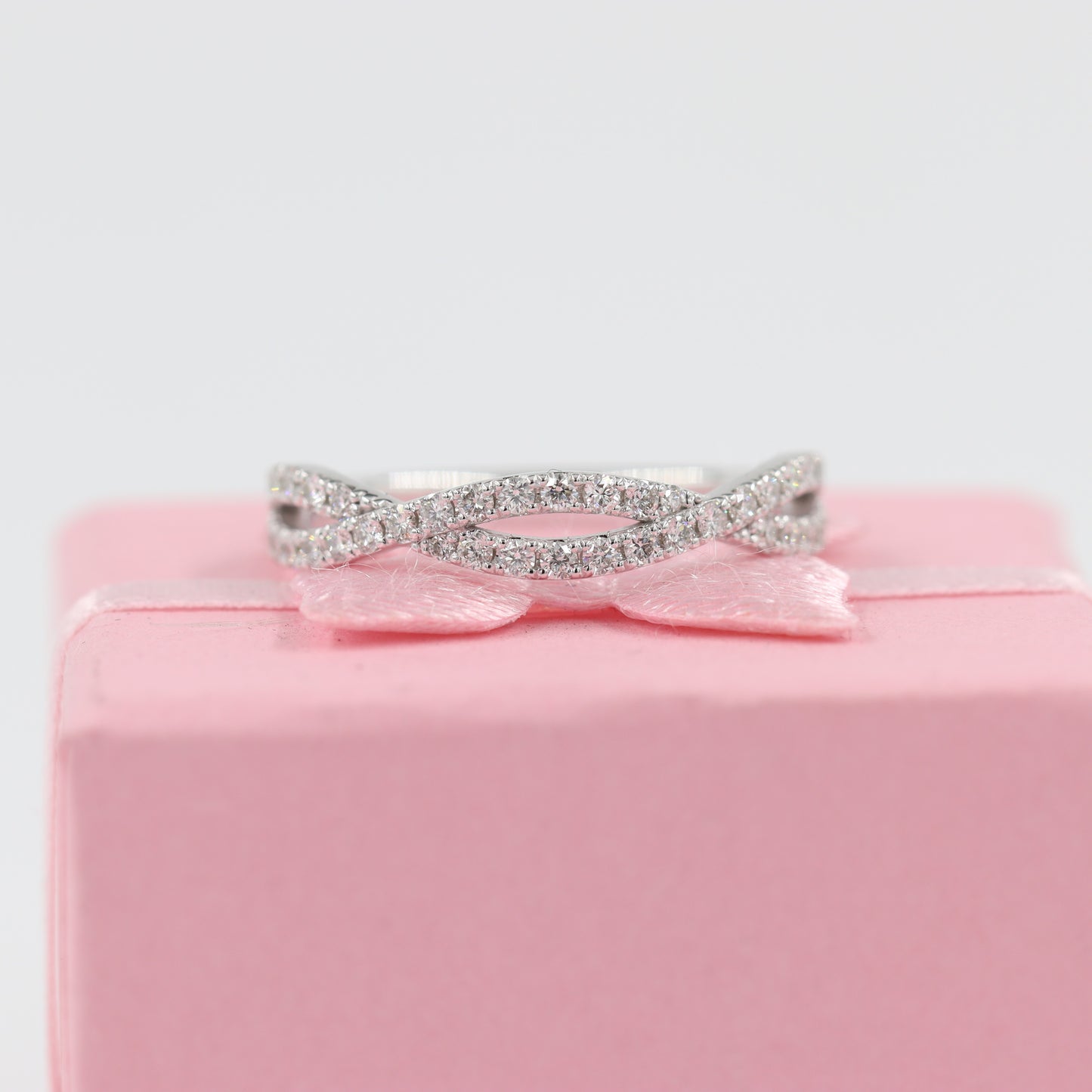 Half Diamond Wedding Ring / 0.5ct Diamond Eternity Ring / Diamond Eternity Wedding Band / Natural Diamond Ring / Engagement Ring