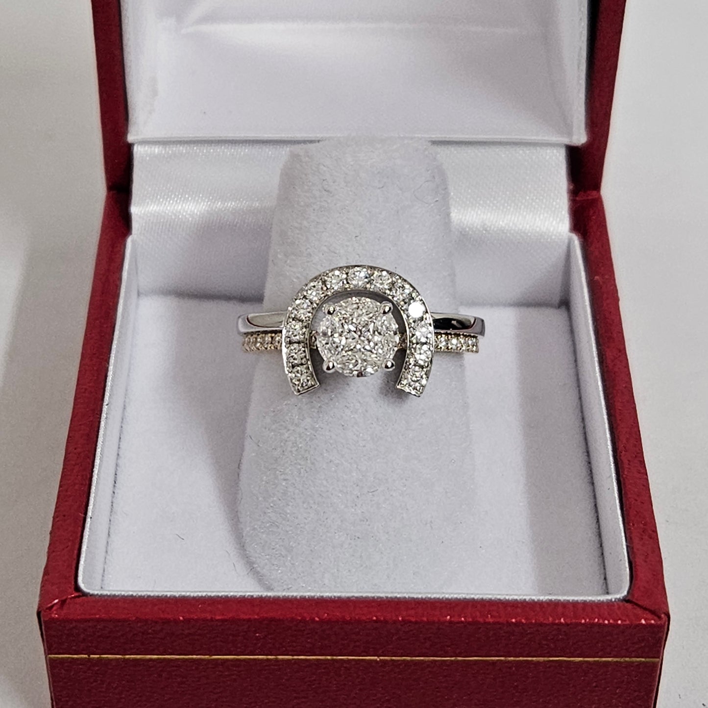 0.5ct Natural Diamond Princess Cut & Marquise Diamonds Ring/Unique Mixed Diamond Engagement Ring/Anniversary Ring/Gift for her