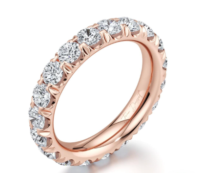 Sean's handmade custom order ( Full Eternity Diamond Ring)