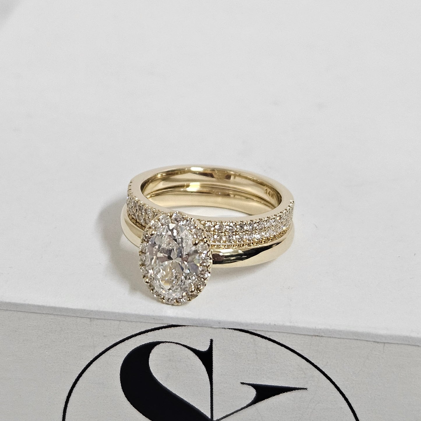 Ova Diamond Halo Ring/1.2ct IGI Certified Lab Diamond Engagement Ring/Classic Oval Halo Ring/ Propose Ring/Anniversary gift