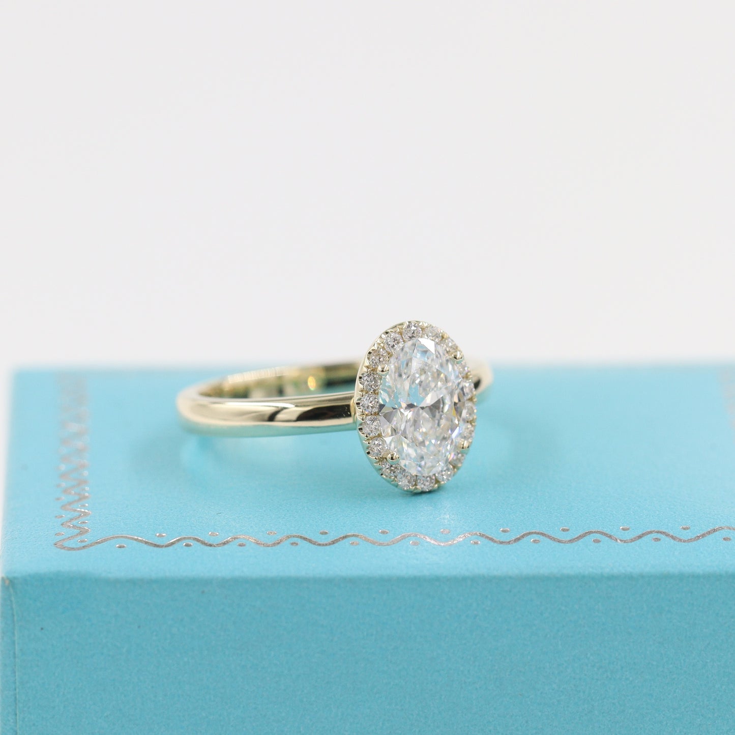 Ova Diamond Halo Ring/1.2ct IGI Certified Lab Diamond Engagement Ring/Classic Oval Halo Ring/ Propose Ring/Anniversary gift