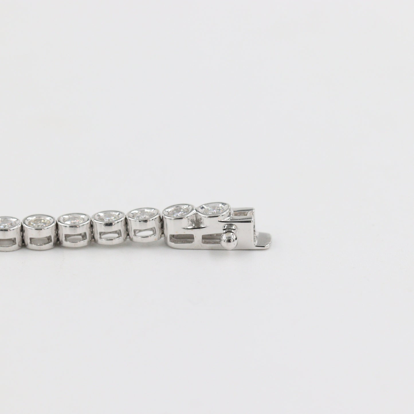 Round Diamond Tennis Bracelet/1.7ct Diamond Bezel Setting Tennis Bracelet/Diamond Engagement Bracelet/Anniversary Bracelet/Bracelet gift