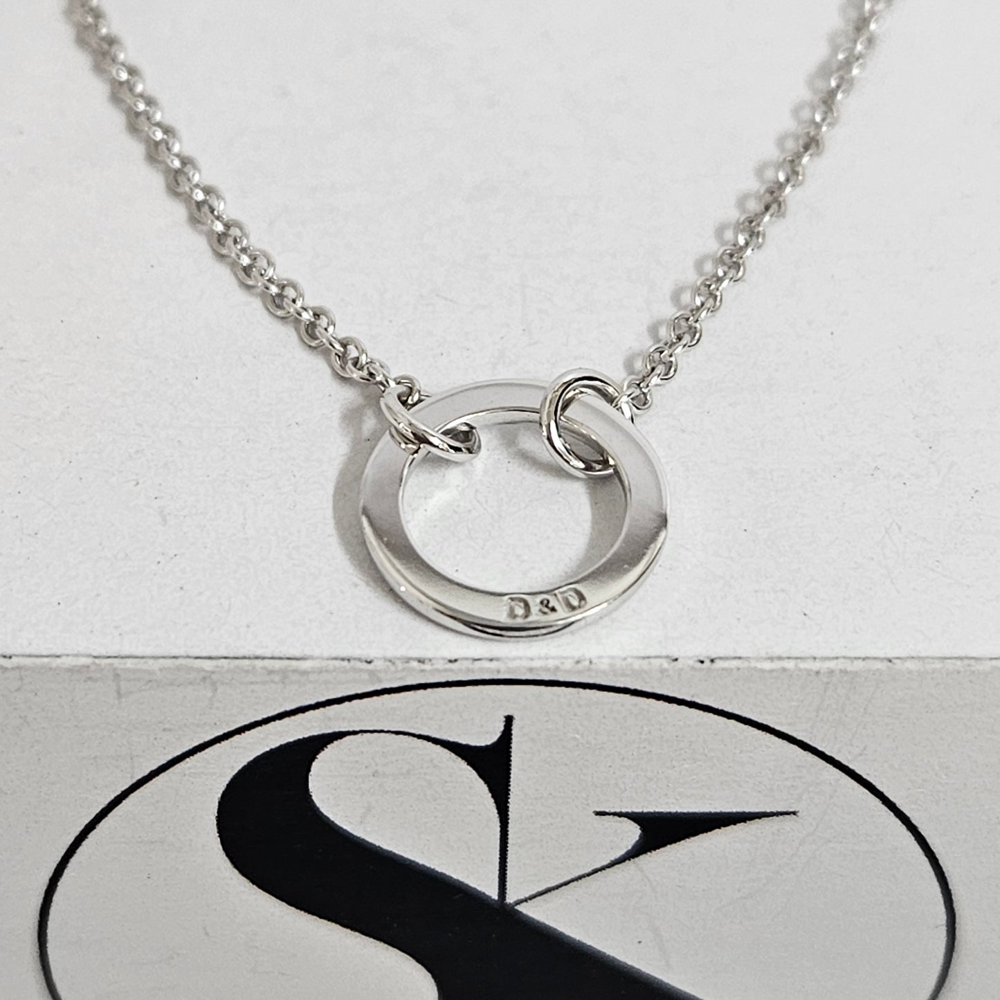 11mm Open Circle Gold Necklace/Gold Circle Pendant/14k Gold Men's Pendant /Simple Dainty Women's Pendant /Gift for Her/Anniversary Gift