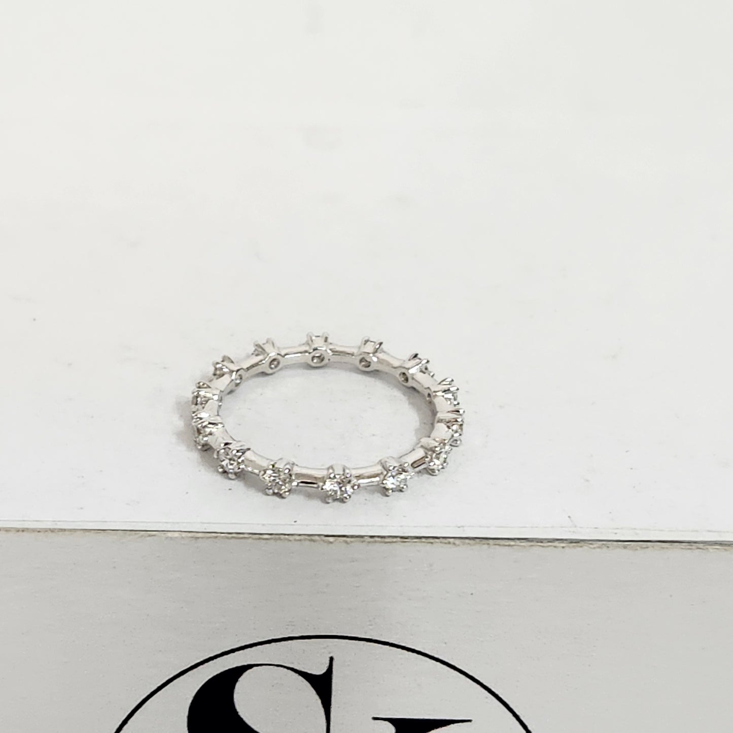 Sean's handmade custom order (Full Eternity Diamond Ring)