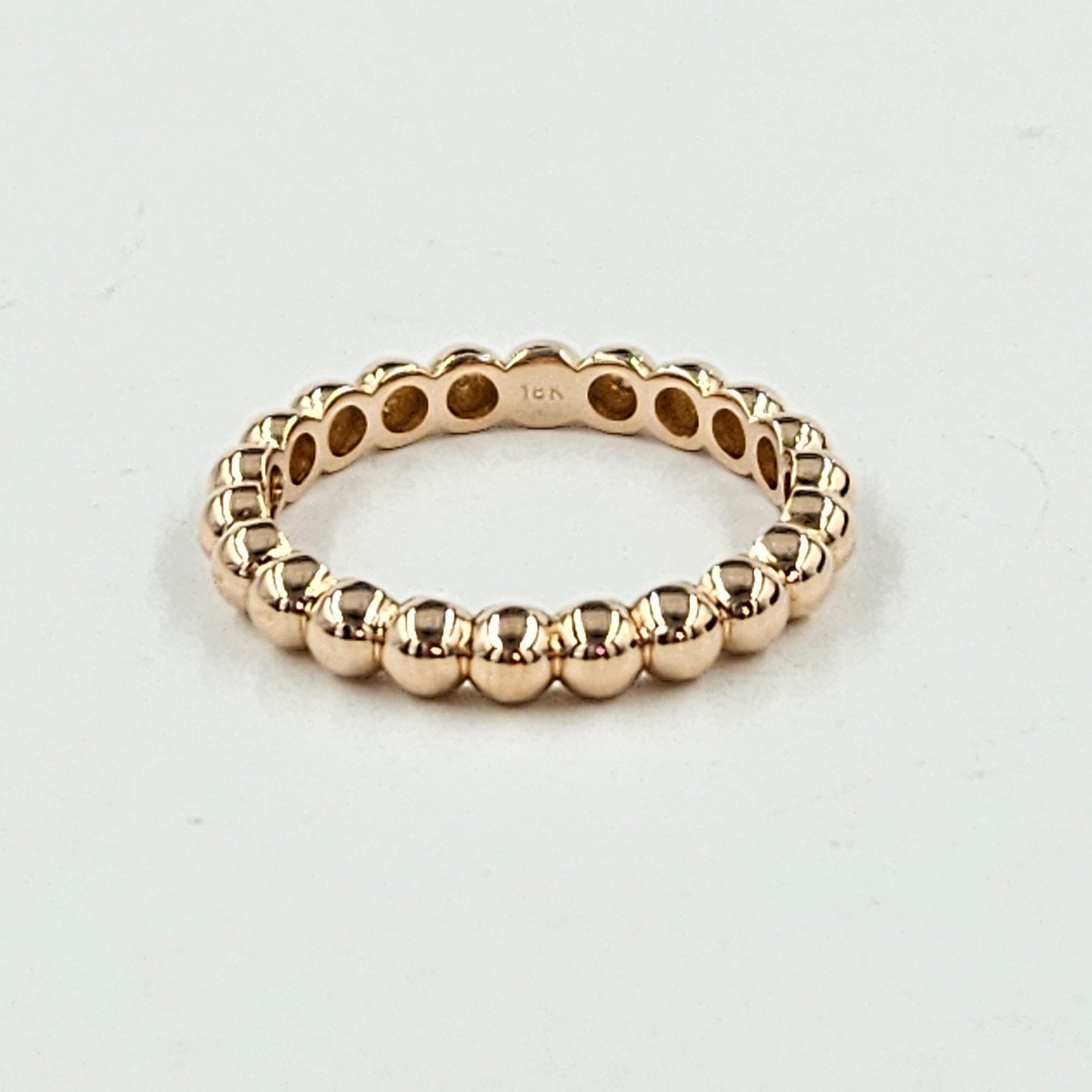 14K Gold 3.2mm Bead Ring/ Perfect Matching Band for Engagement Ring/ Wedding Band/ Stacking Ring/ Gift Ring/ Gold Bead Ring/Ball Ring