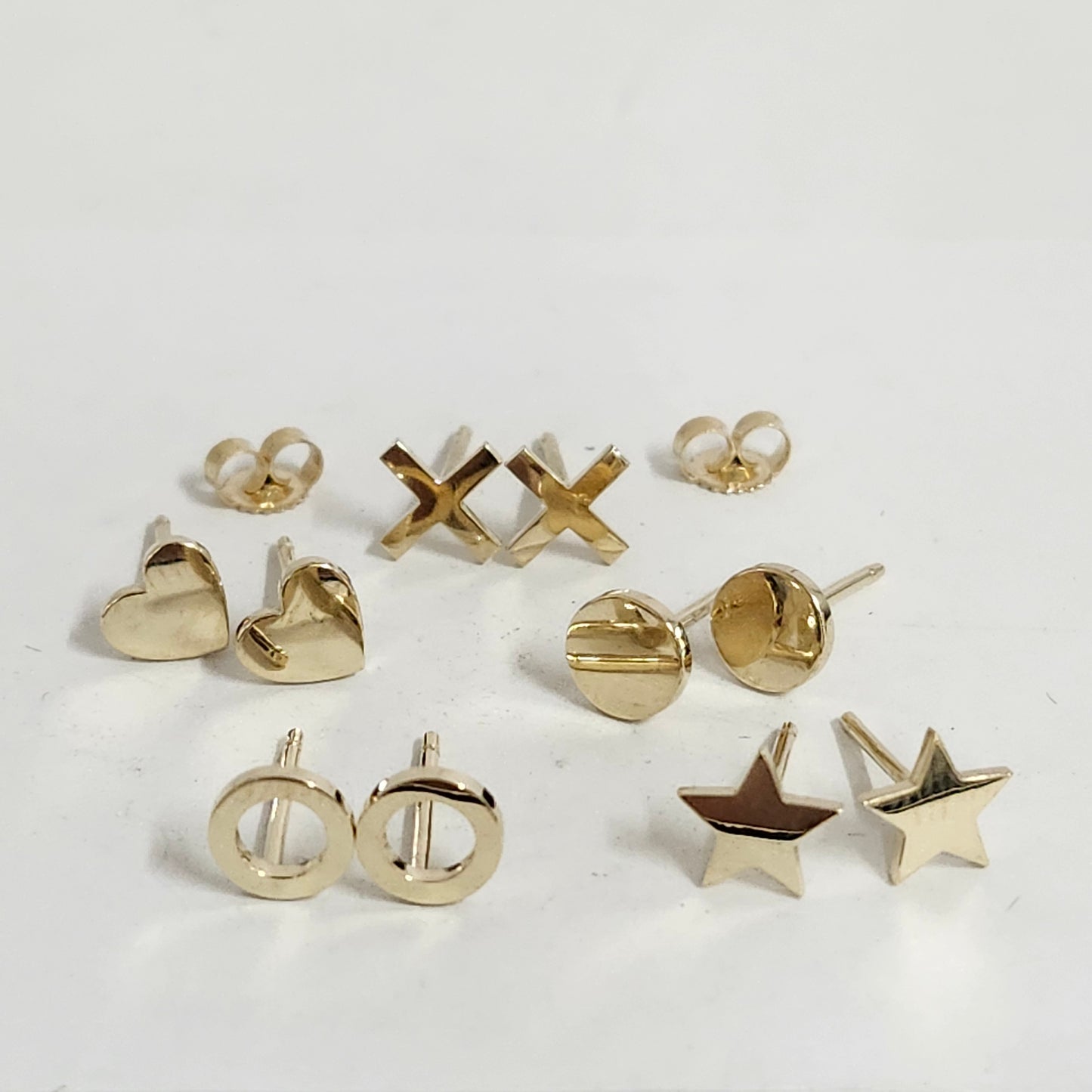 14K Gold Star Stud Earrings/14K gold Stud Single or Pair Earring/ Gifts for her/ Anniversary gift