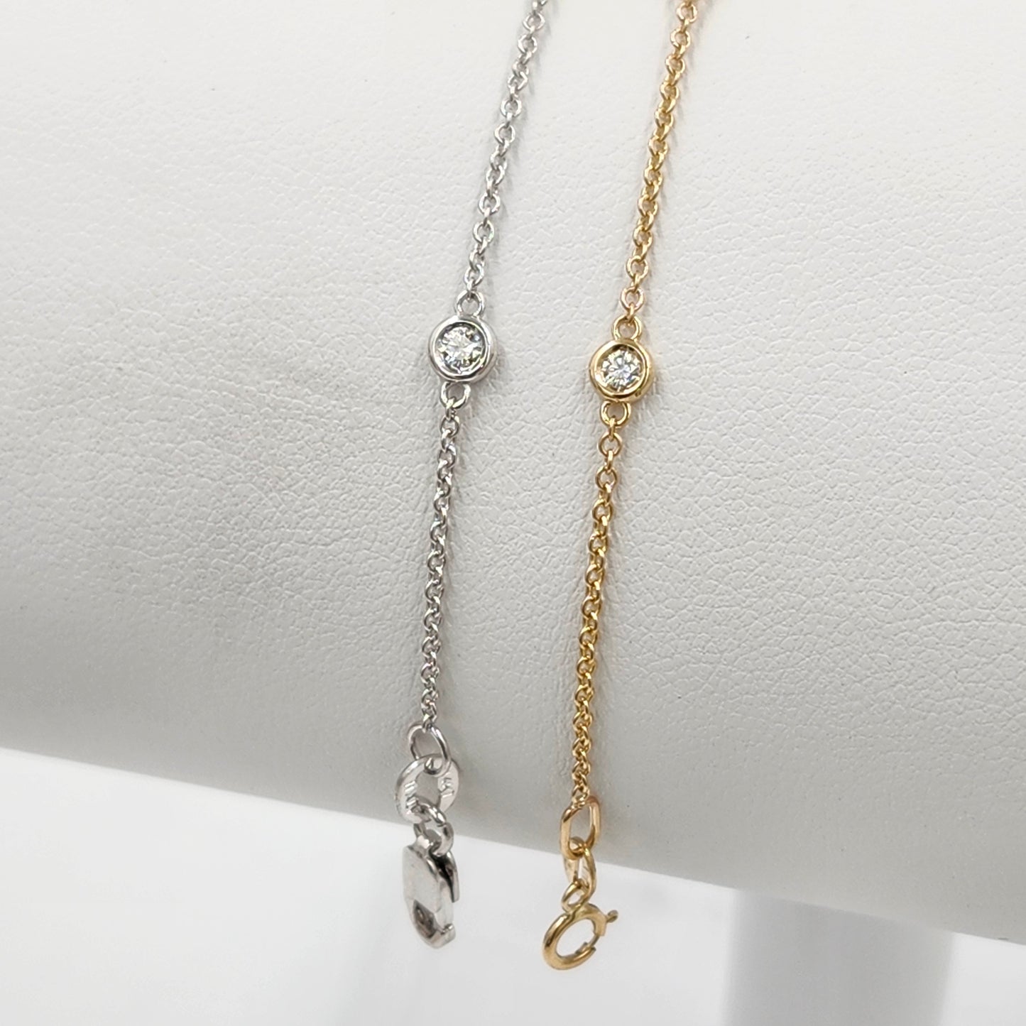 Five Natural Diamond Bracelet/14K gold 5 Bezel Total 0.15ct,0.25ct Diamond Bracelet/Diamond Bracelet/Minimalist Bracelet/Anniversary gift