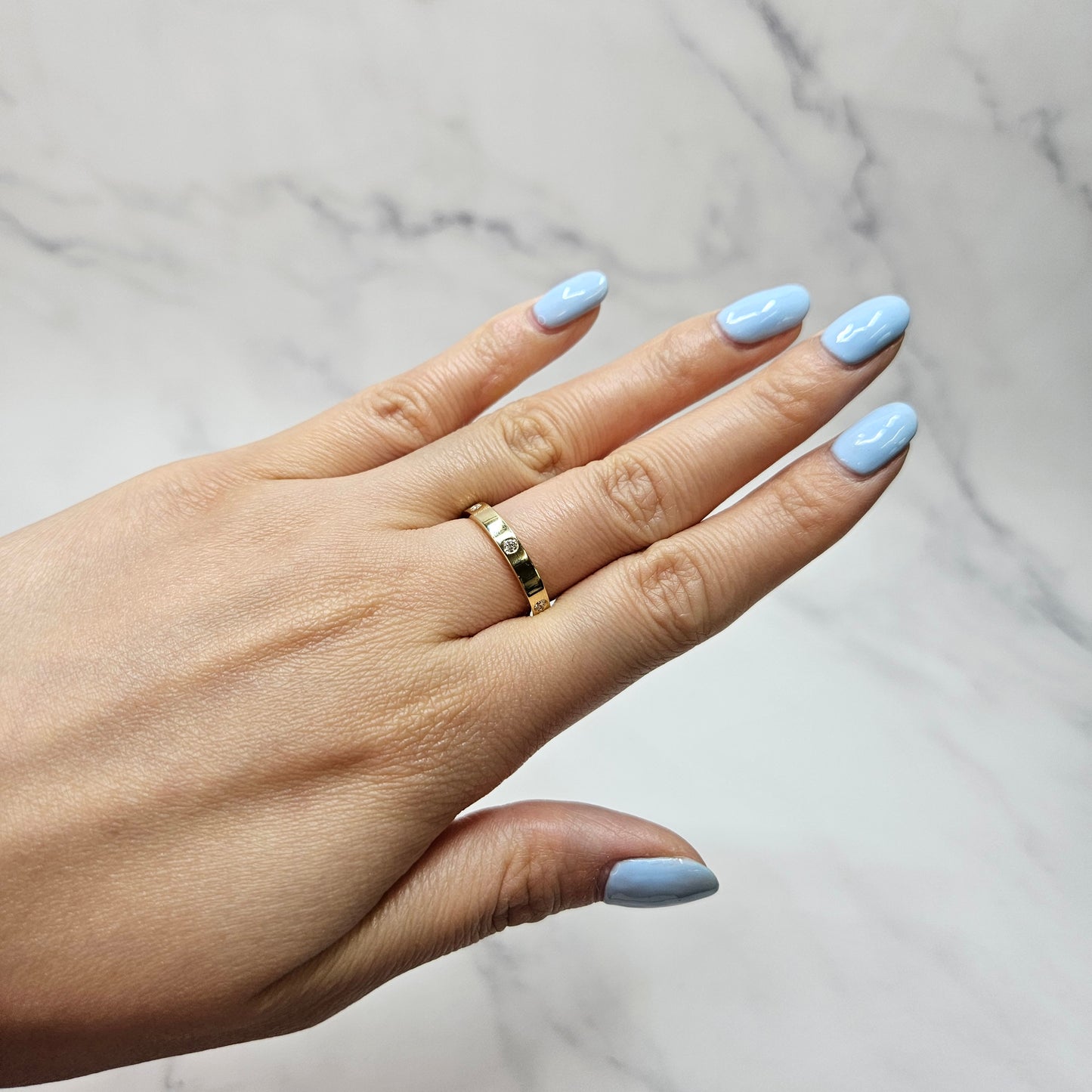 14k Gold Band 3mm/ Men's and Women's Wedding Ring / Gold Wedding Band/ Promise Ring/ Simple Everyday Ring/ Flat Band