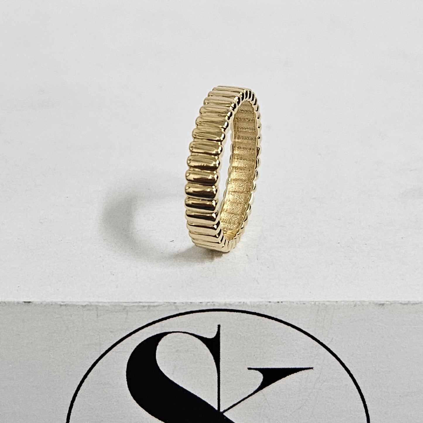 14k Gold Band 4mm/ Gold Band/ Promise Ring/ Simple Everyday Ring/ Flat Gold Band/Stacking ring/Anniversary Gift