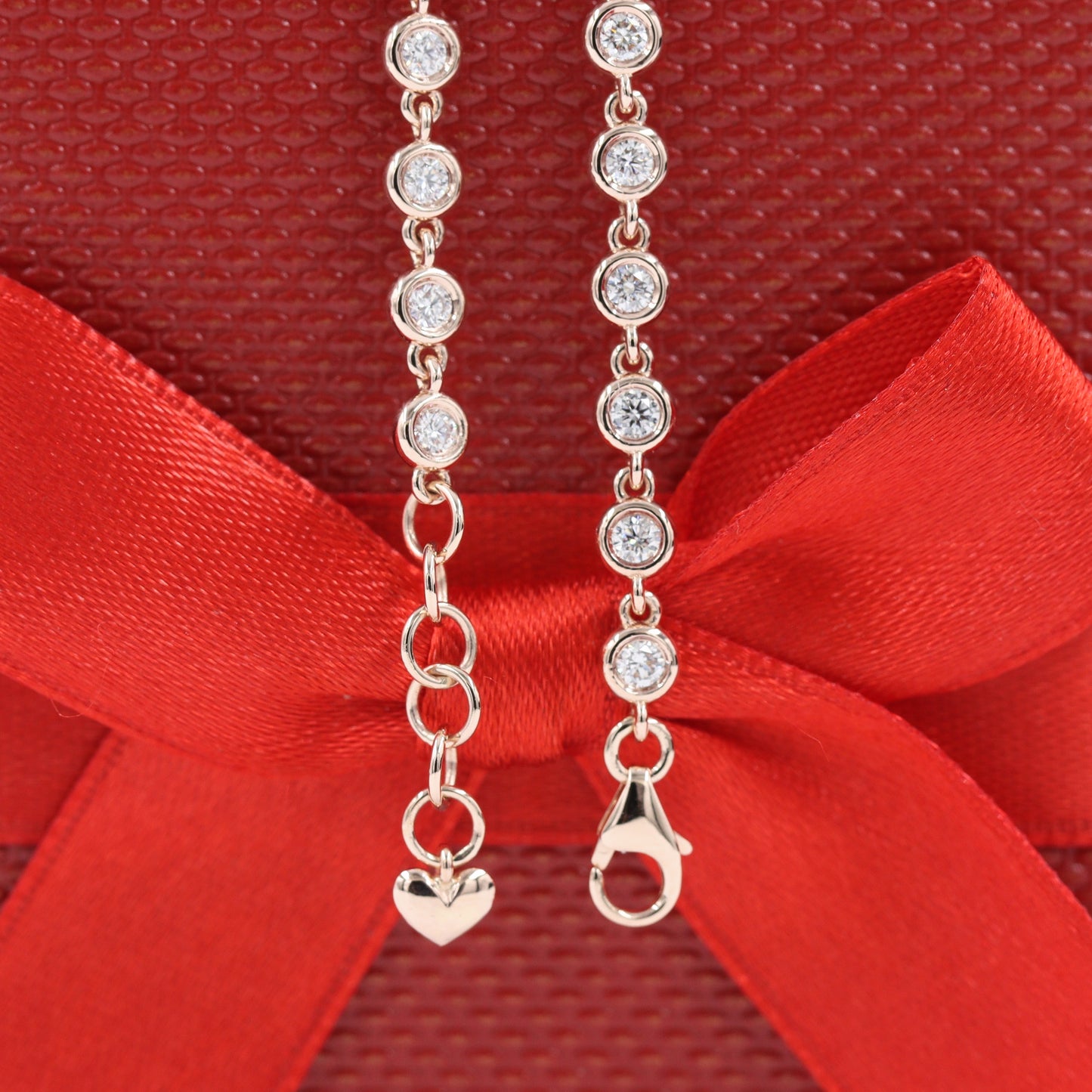 Tennis Bracelet/ Natural Diamond Tennis Bracelet/14k Gold Bezel Set Diamond Tennis Bracelet/Diamond Bracelet/Anniversary Bracelet