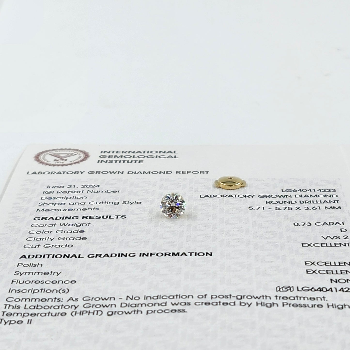 18K Gold Lab Diamond Solitaire Invisible Setting Earrings: IGI Certified, 0.7ct Diamond Solitaire Earring - Anniversary Gift