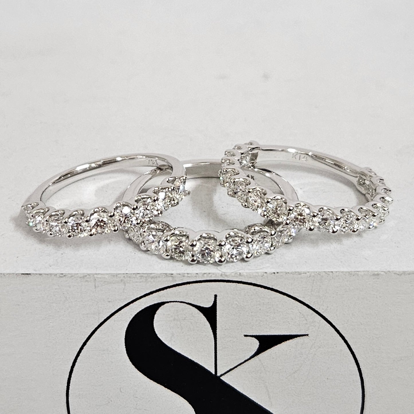 1ct Round Eternity Diamond Ring / Half diamond Wedding Band / Diamond Ring / Diamond Wedding Ring / Engagement Ring / Dainty Ring / Gift for her