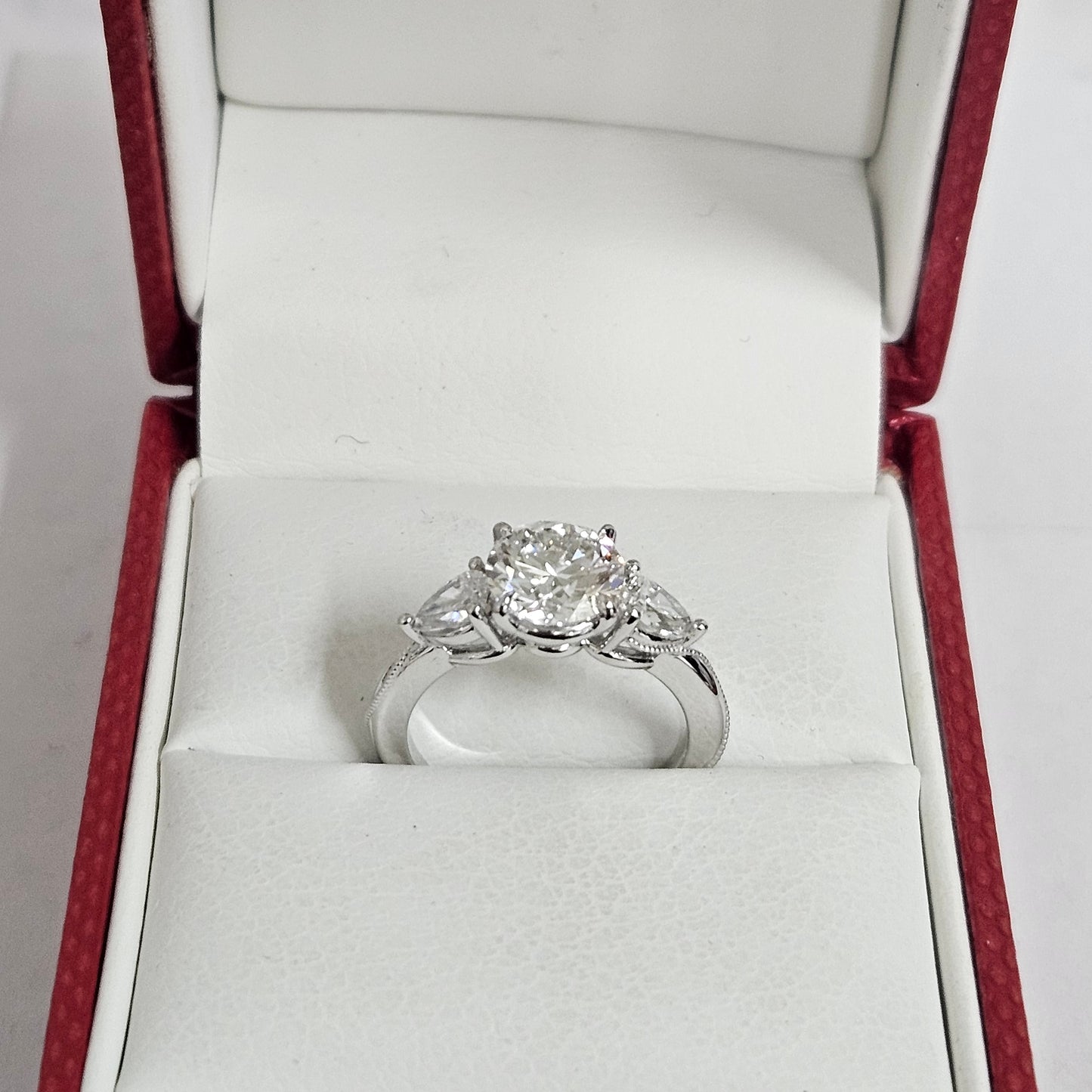 2.4ct Diamond Engagement Ring /14K,18K gold  Stackable 1.8ct IGI Certified Lab Grown Diamond  Engagement Ring / Anniversary gift