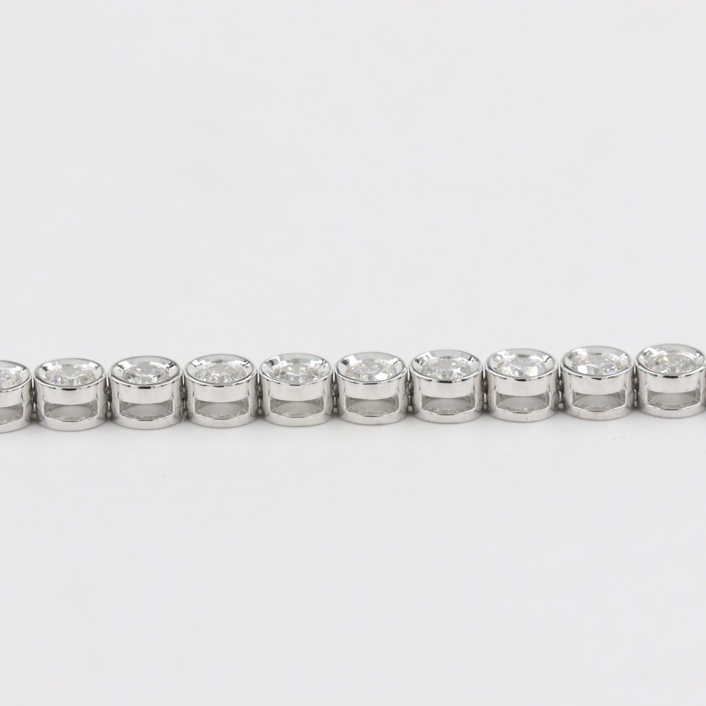 Round Natural Diamond Tennis Bracelet/2.6ct Diamond Bezel Tennis Bracelet/Diamond Tennis Bracelet/Anniversary Bracelet/Anniversary gift