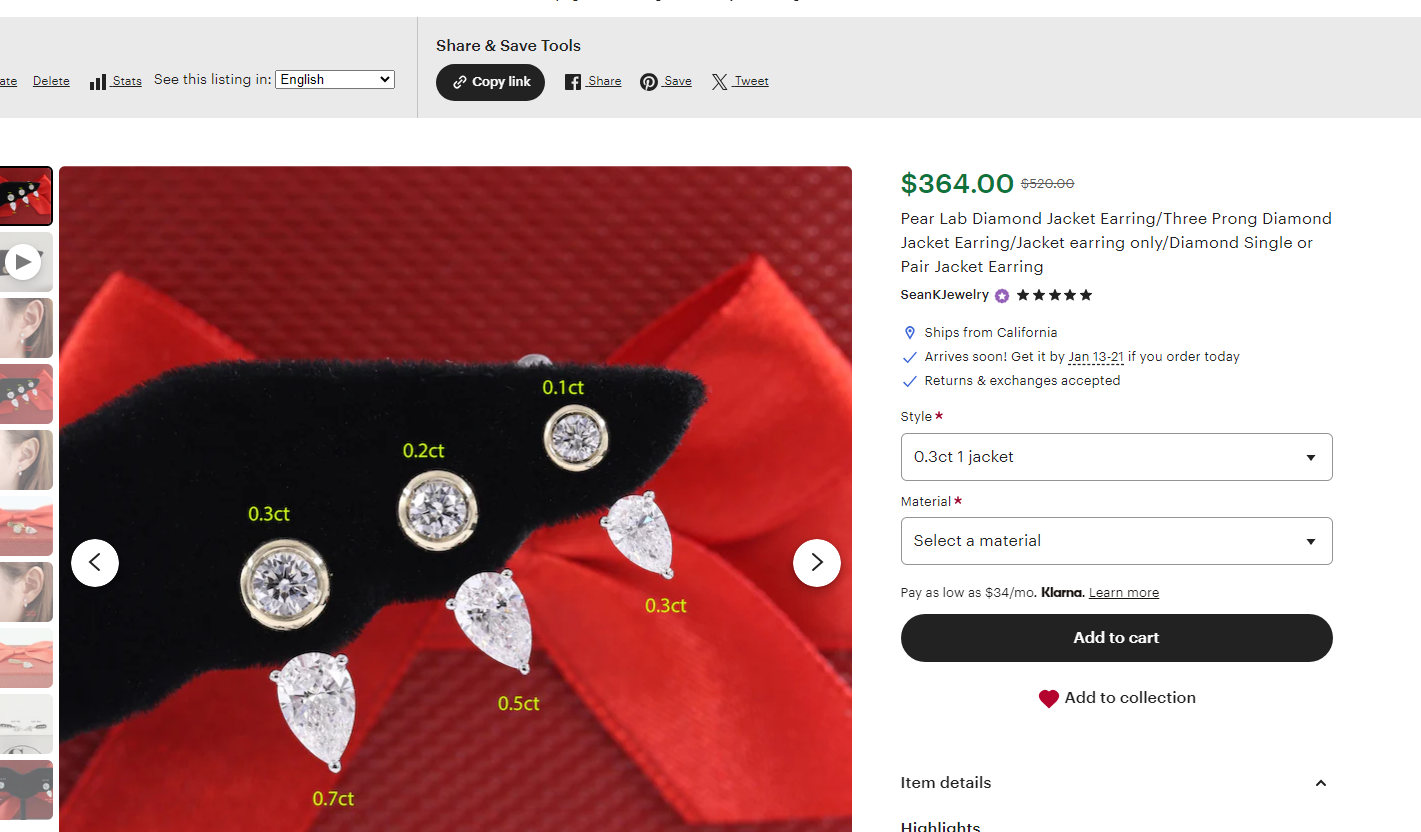 Sean's handmade custom order ( Earrings )