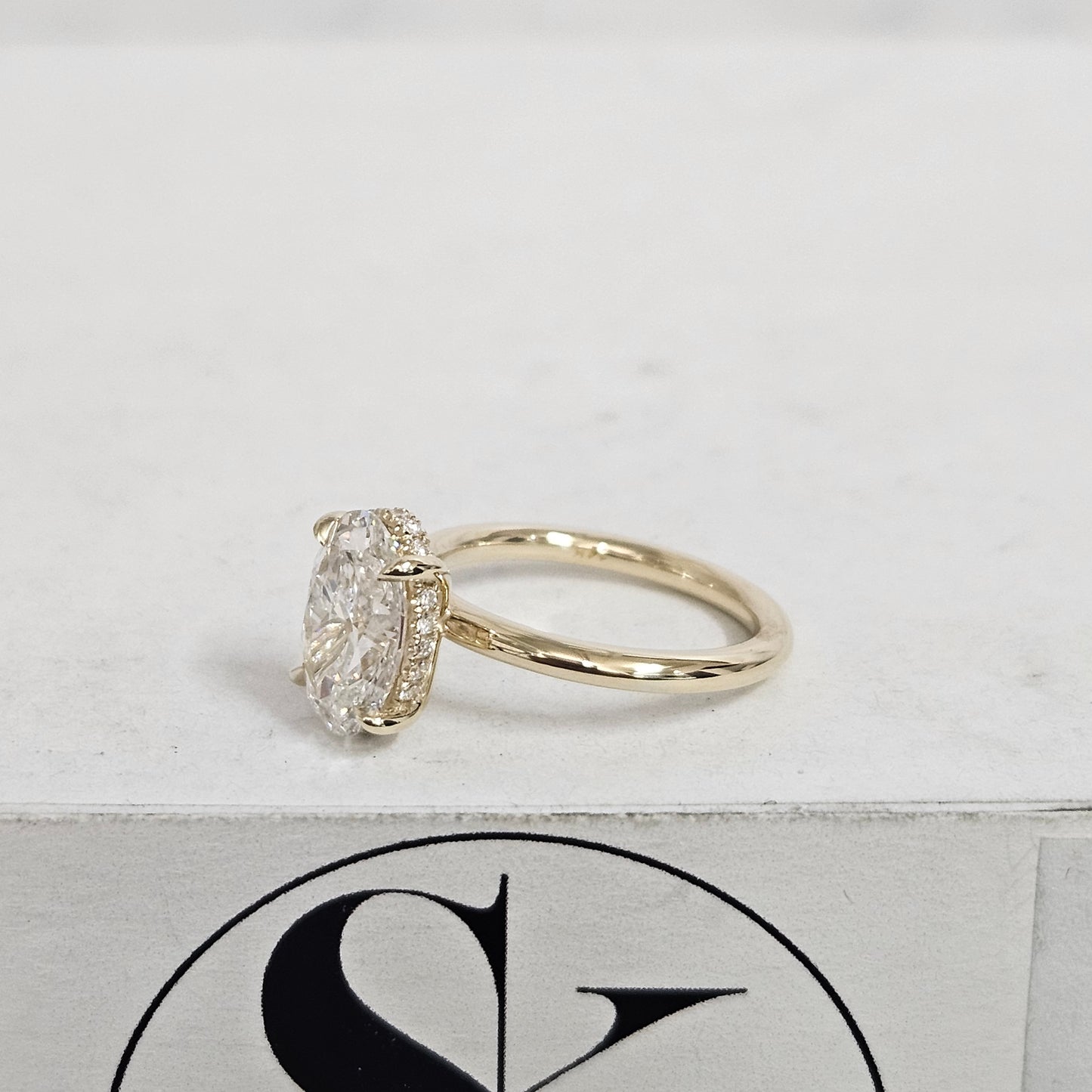 2ct Oval Diamond Engagement Stackable Ring/Hidden Halo Band 2ct IGI Certified Lab Diamond Amazing Brilliant Solitaire Ring/Anniversary gift