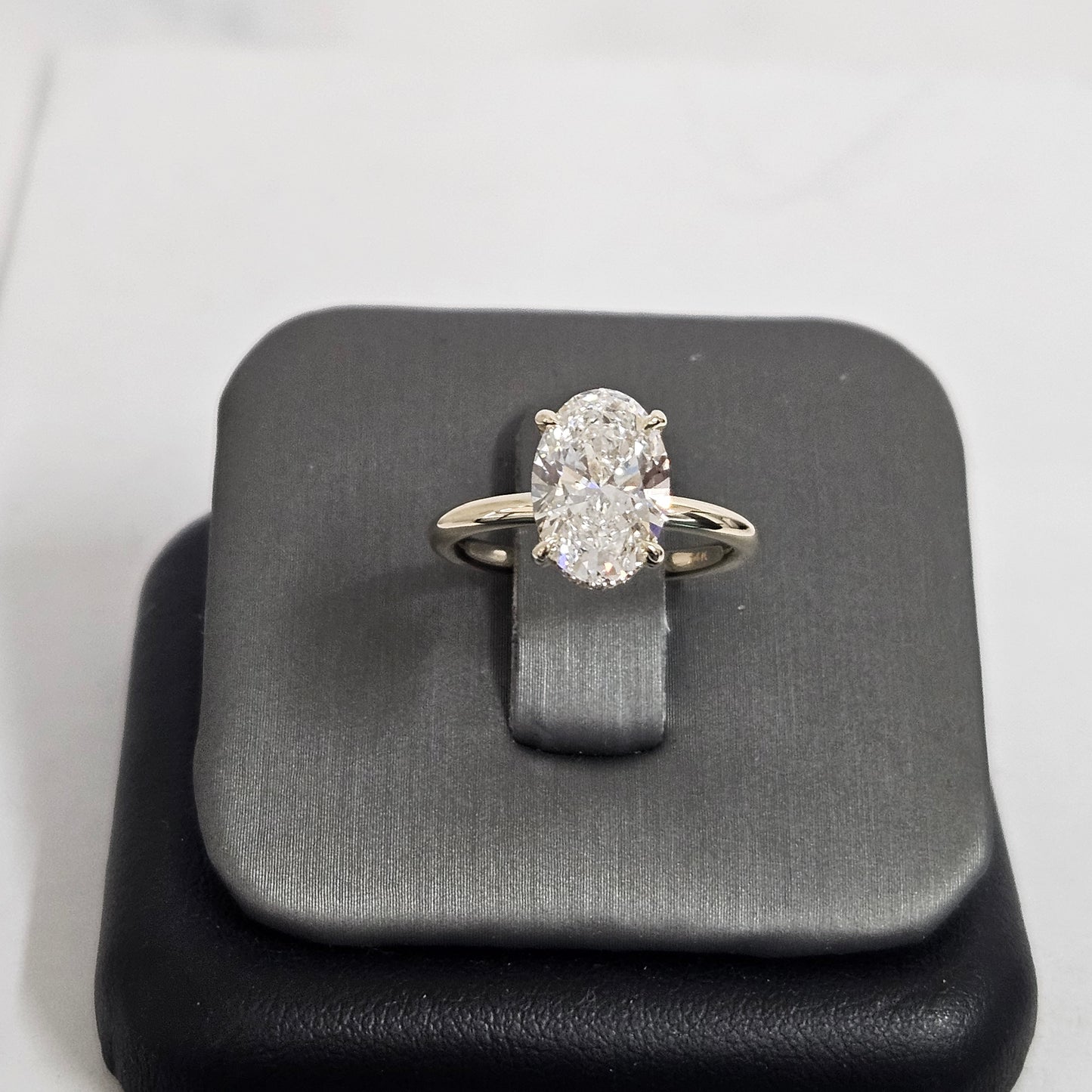 2ct Oval Diamond Engagement Stackable Ring/Hidden Halo Band 2ct IGI Certified Lab Diamond Amazing Brilliant Solitaire Ring/Anniversary gift