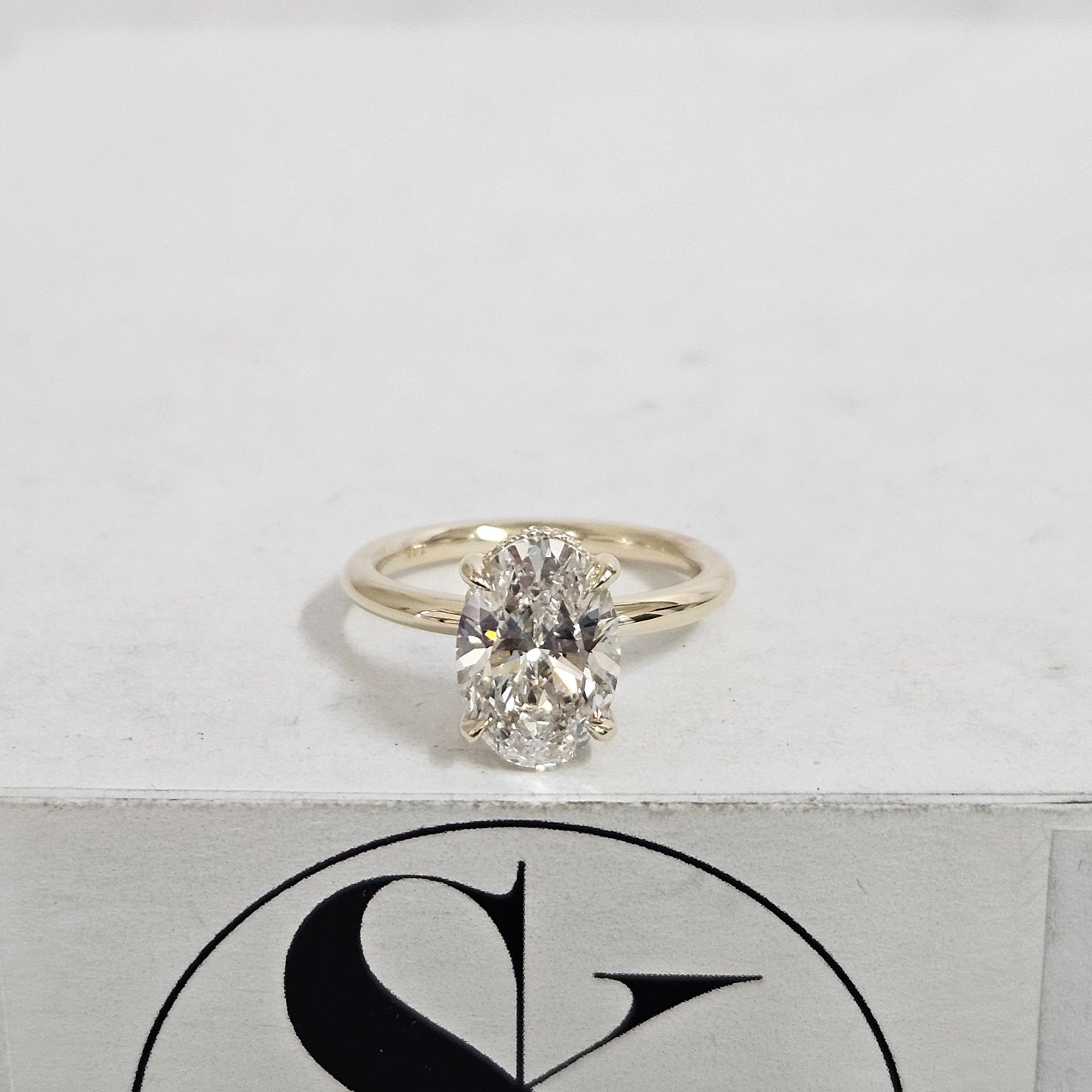 2ct Oval Diamond Engagement Stackable Ring/Hidden Halo Band 2ct IGI Certified Lab Diamond Amazing Brilliant Solitaire Ring/Anniversary gift