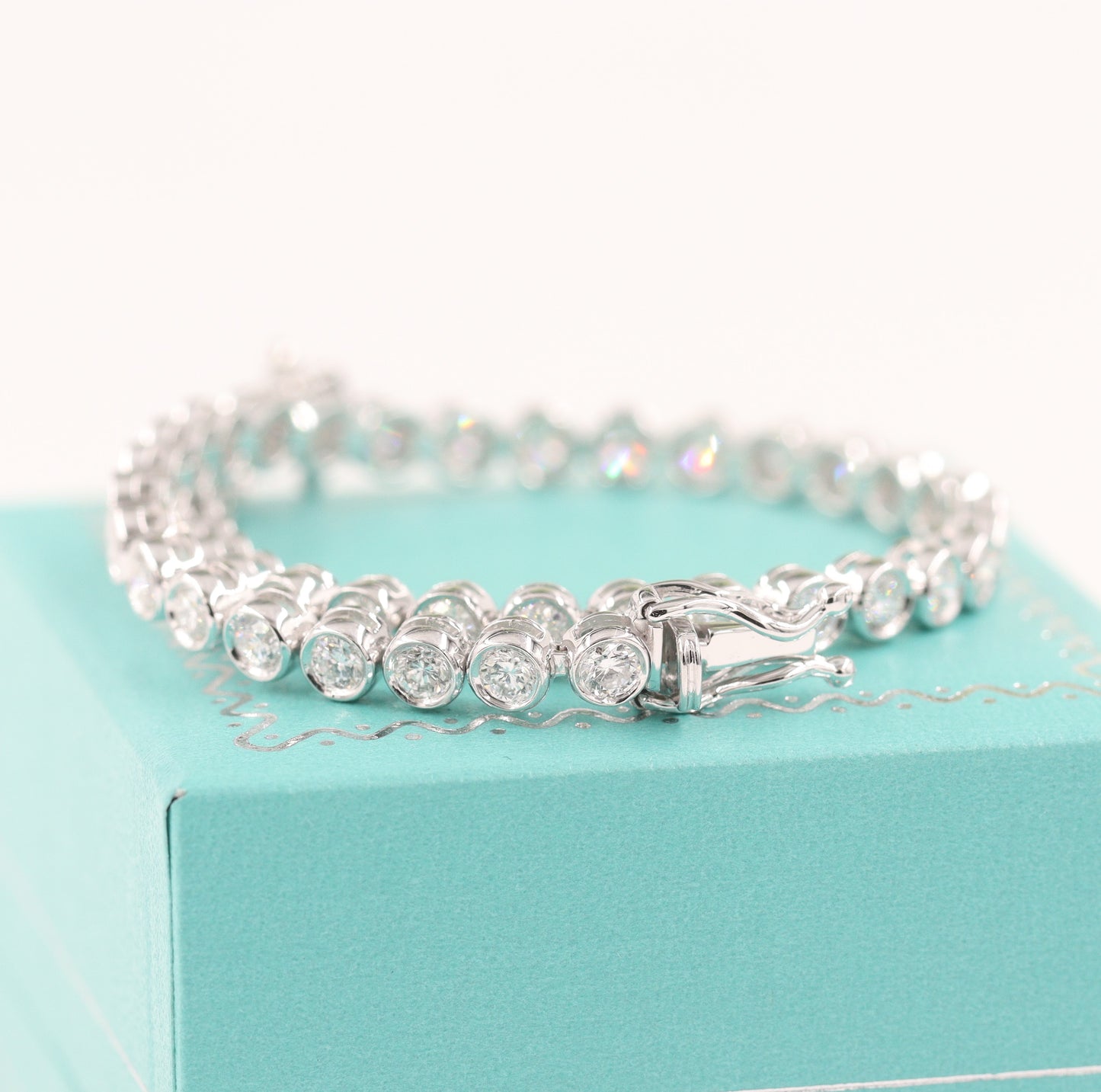 3ct Diamond Bezel Tennis Bracelet/Lab Diamond Tennis Bracelet/Diamond Tennis Bracelet/Anniversary Bracelet/Anniversary gift