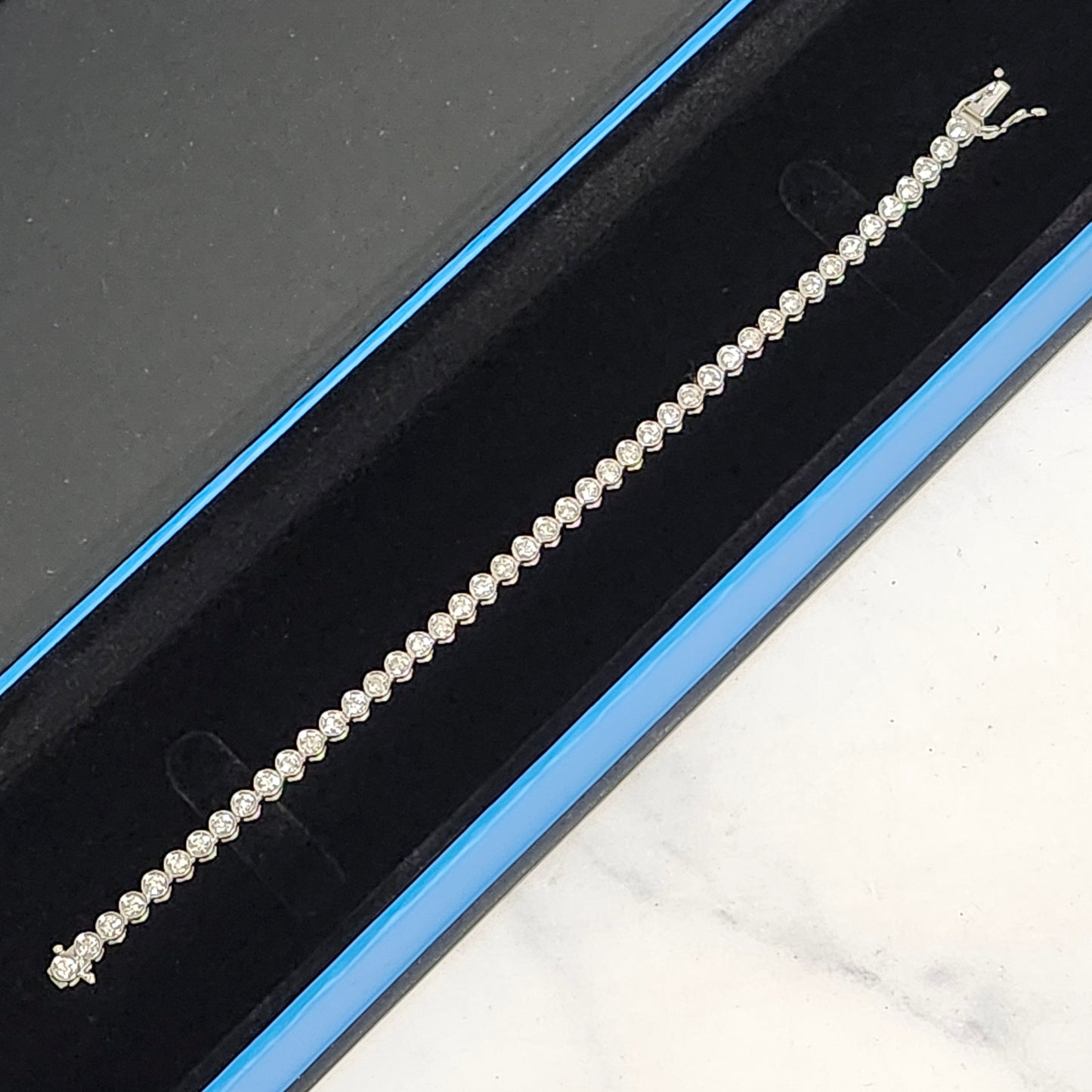 3ct Diamond Bezel Tennis Bracelet/Lab Diamond Tennis Bracelet/Diamond Tennis Bracelet/Anniversary Bracelet/Anniversary gift