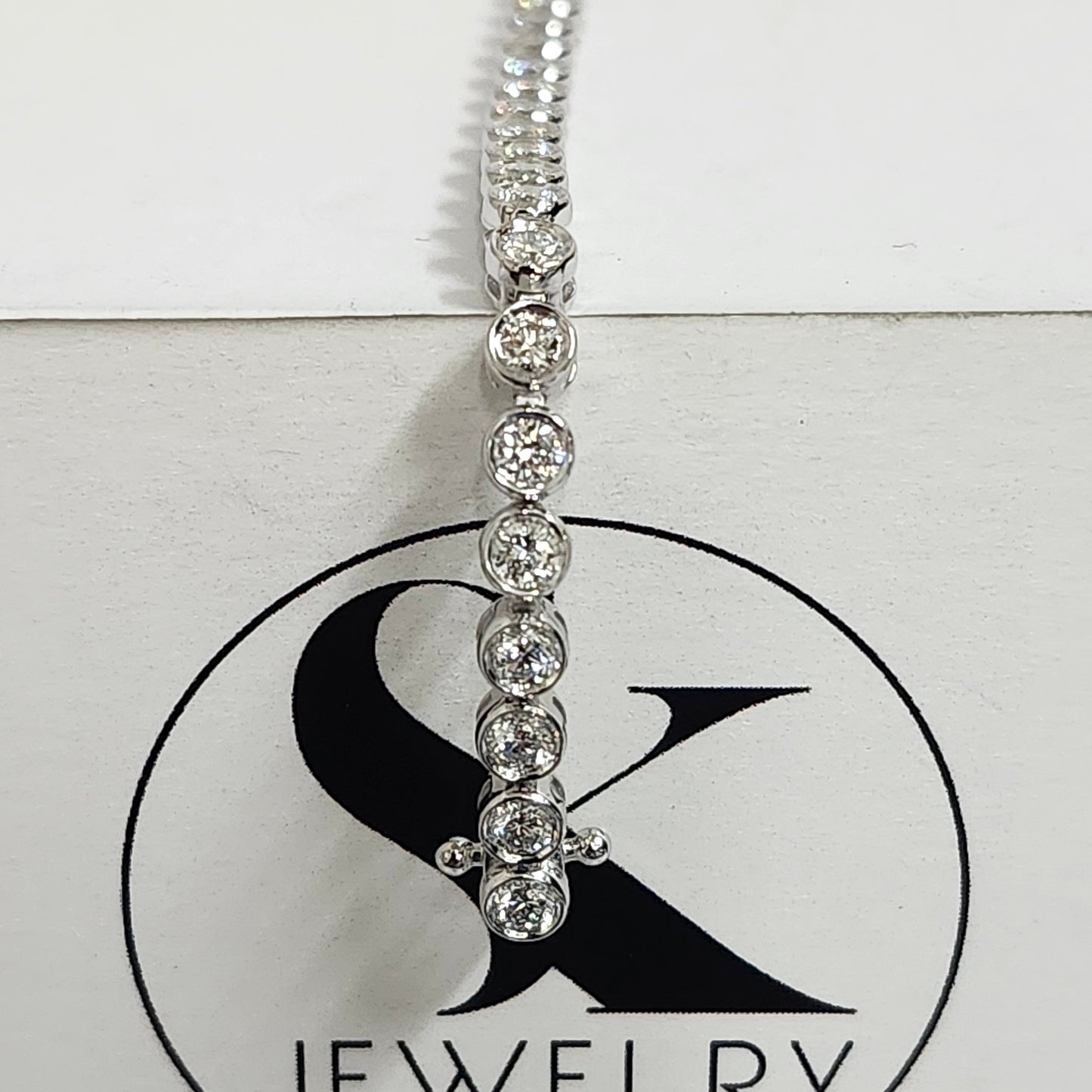 3ct Diamond Bezel Tennis Bracelet/Lab Diamond Tennis Bracelet/Diamond Tennis Bracelet/Anniversary Bracelet/Anniversary gift