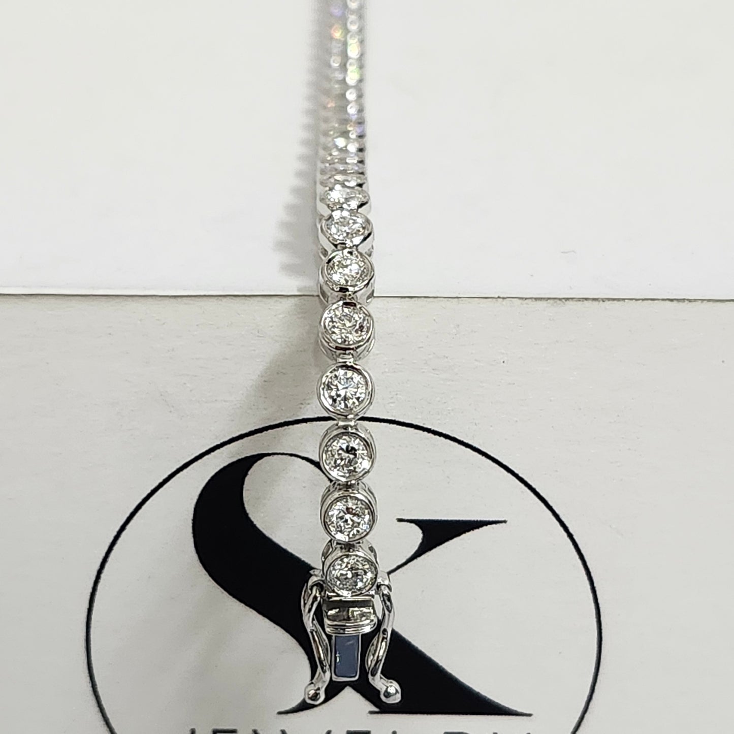 3ct Diamond Bezel Tennis Bracelet/Lab Diamond Tennis Bracelet/Diamond Tennis Bracelet/Anniversary Bracelet/Anniversary gift