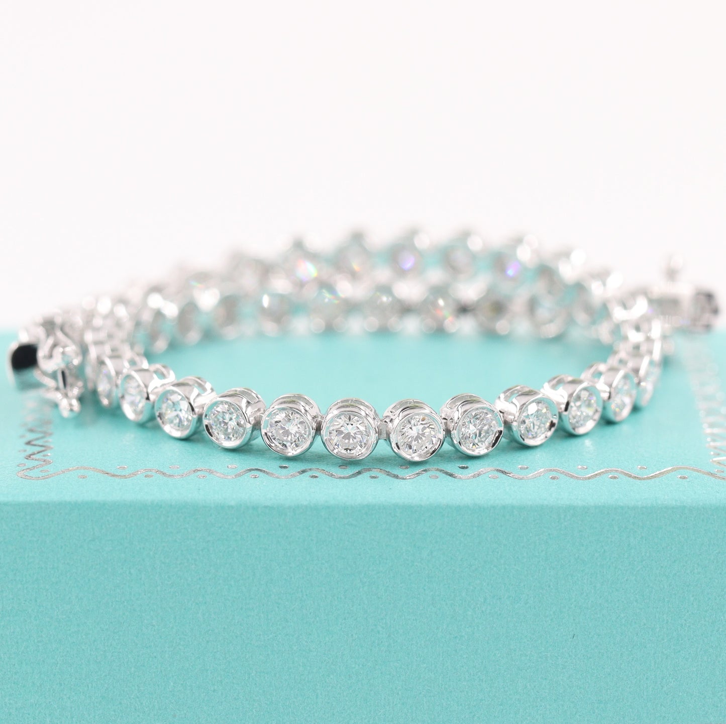 3ct Diamond Bezel Tennis Bracelet/Lab Diamond Tennis Bracelet/Diamond Tennis Bracelet/Anniversary Bracelet/Anniversary gift