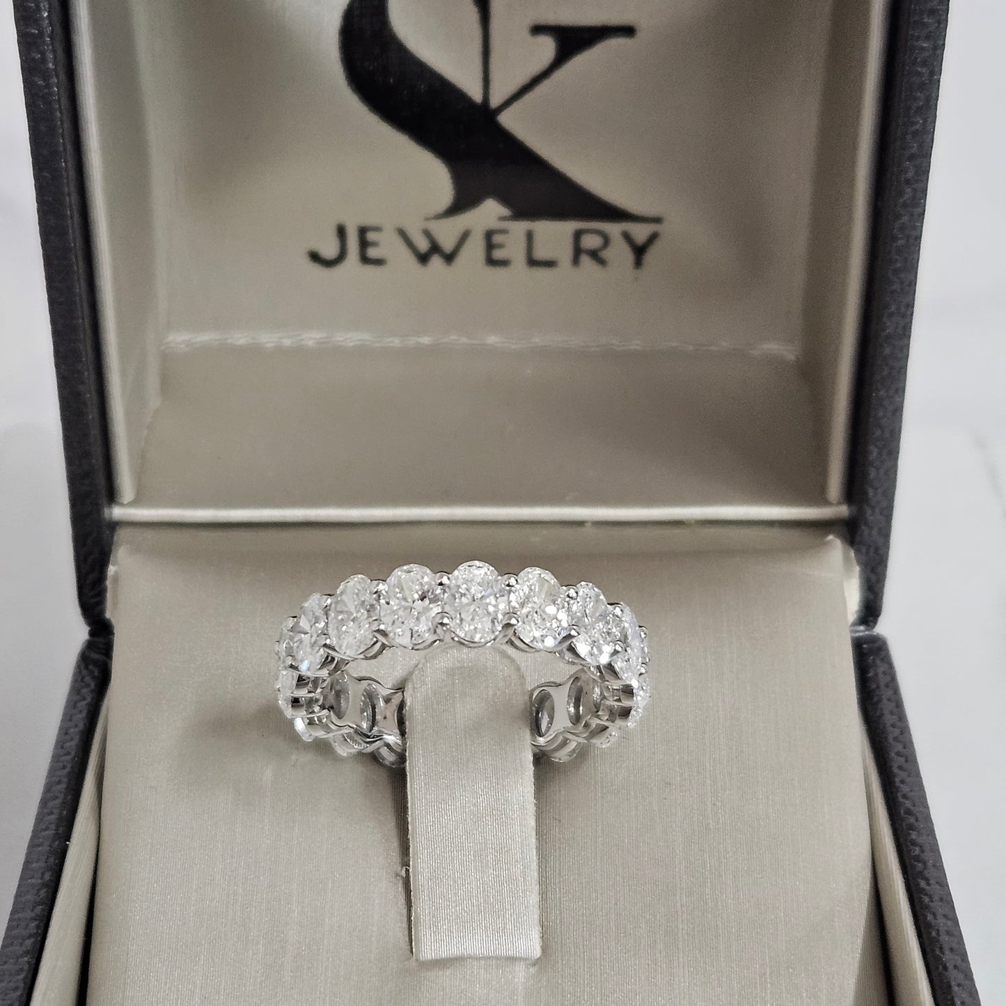 5.6ct Oval Diamond Ring/Oval Diamond Eternity Band/Cut Lab Grown Oval Diamond Full Eternity Ring/Oval Diamond Wedding Ring/Anniversary ring