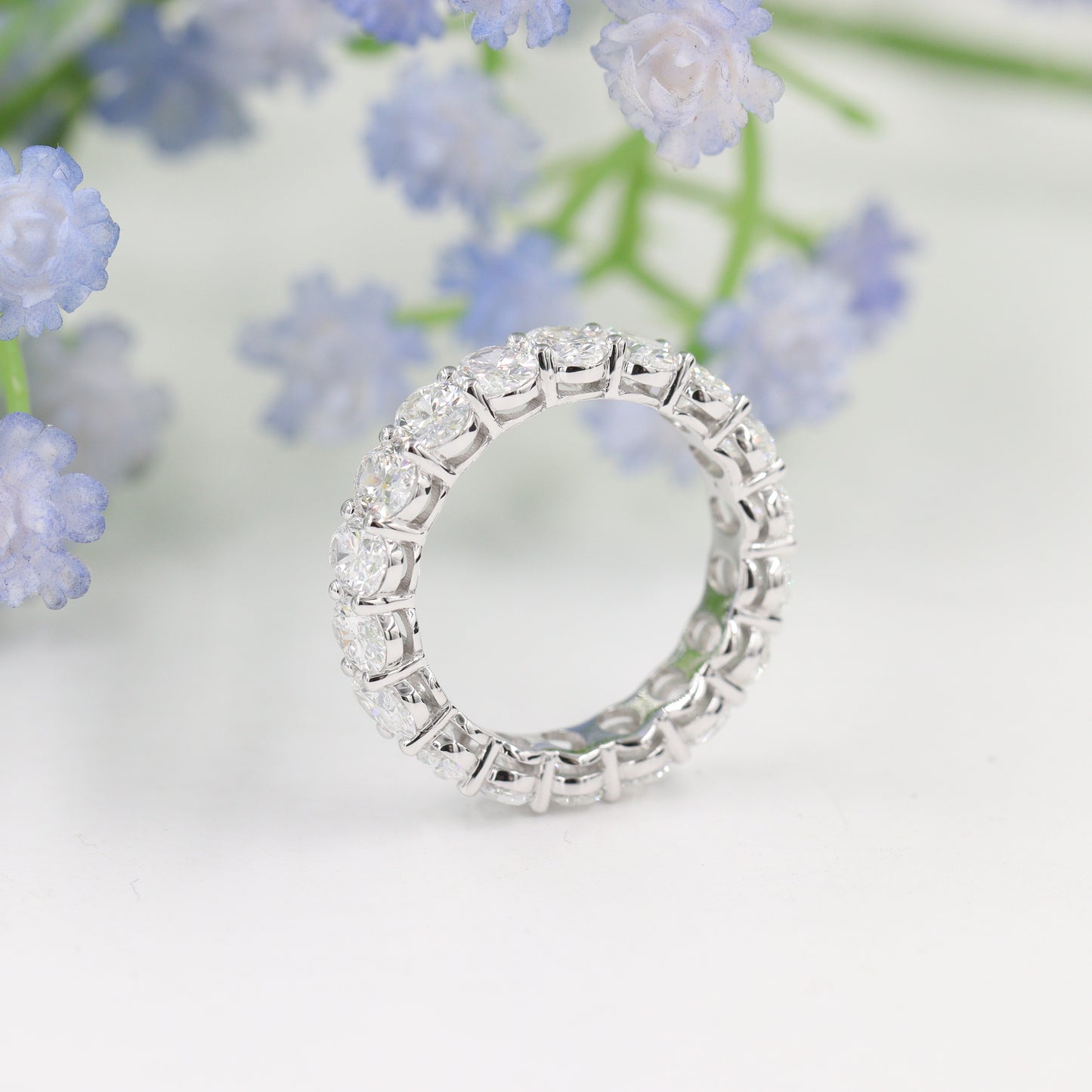 5.6ct Oval Diamond Ring/Oval Diamond Eternity Band/Cut Lab Grown Oval Diamond Full Eternity Ring/Oval Diamond Wedding Ring/Anniversary ring