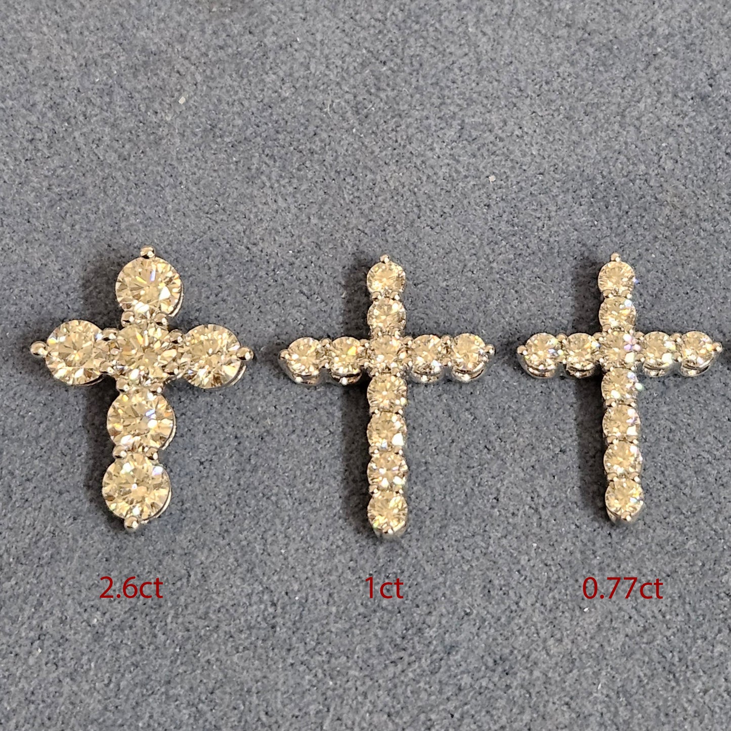2.7ct Round Diamond  Cross Necklace /Luxury Cross Lab Grown Diamond Pendant /14K Gold Cross Necklace /Anniversary Gift