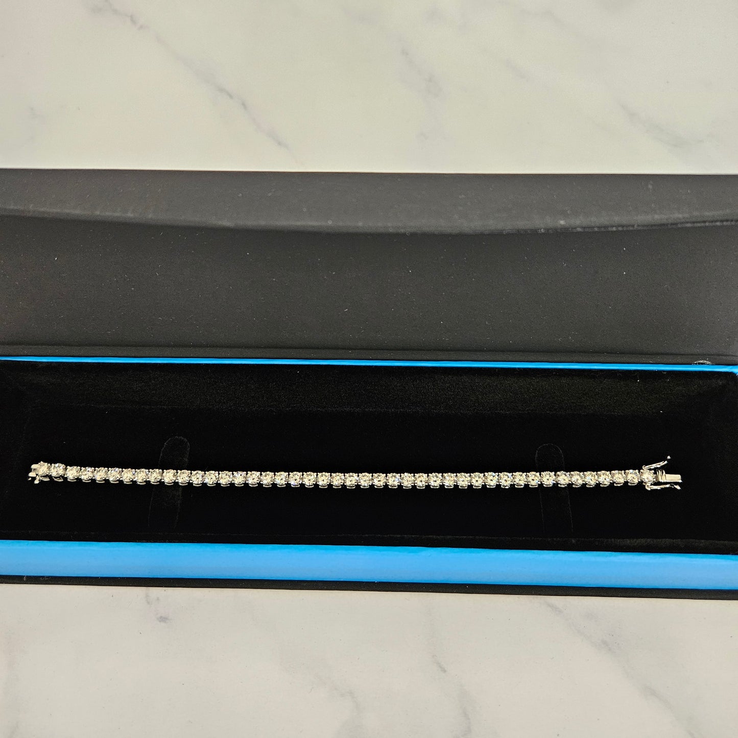 10ct Lab Grown Diamond Tennis Bracelet: 14K Gold Engagement Bracelet - Anniversary gift