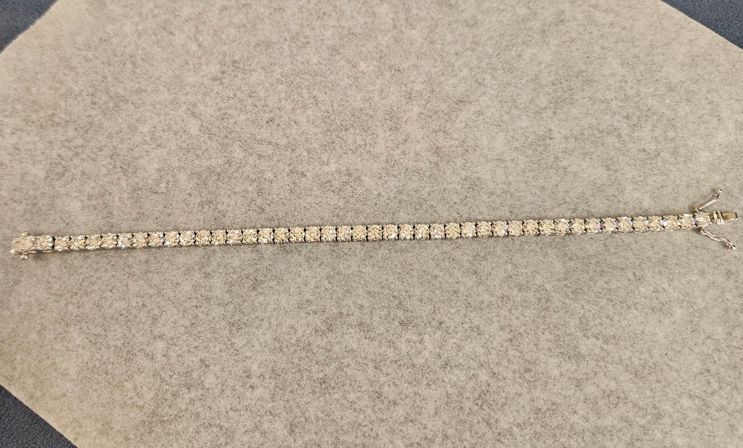 10ct Lab Grown Diamond Tennis Bracelet: 14K Gold Engagement Bracelet - Anniversary gift
