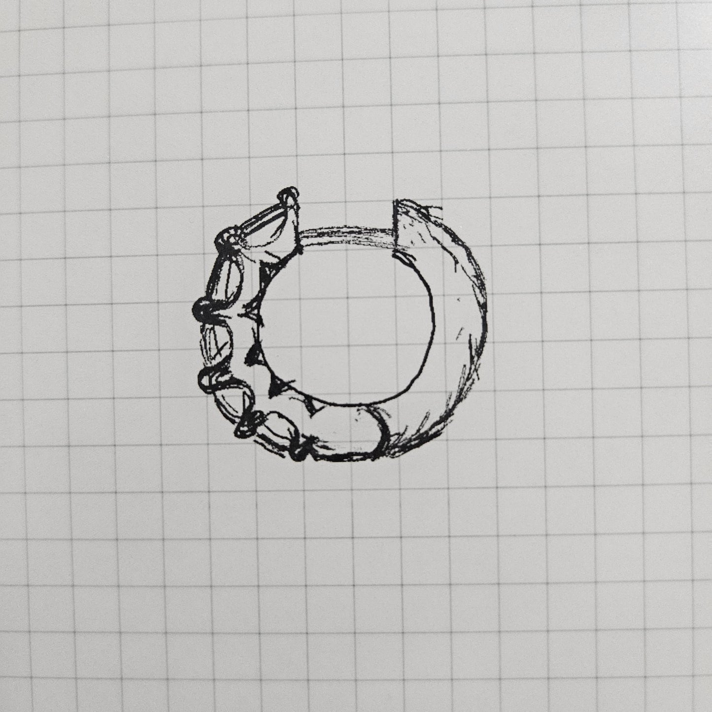 Sean's handmade custom order ( Hoop Earrings )