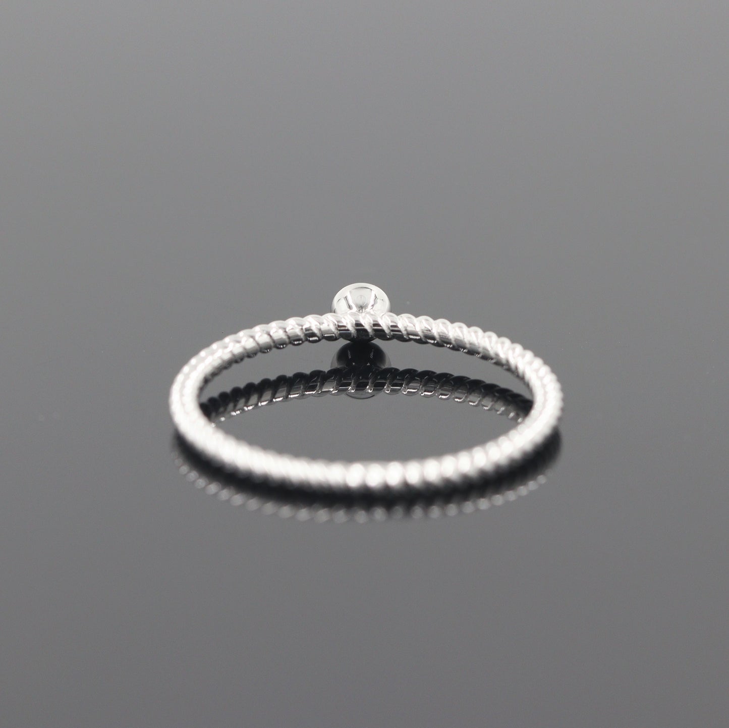 Single .03ct Diamond Wedding Ring/14K Gold Natural Diamond Wedding Ring: Dainty Twist Bezel Diamond Band - Anniversary gift (사본)