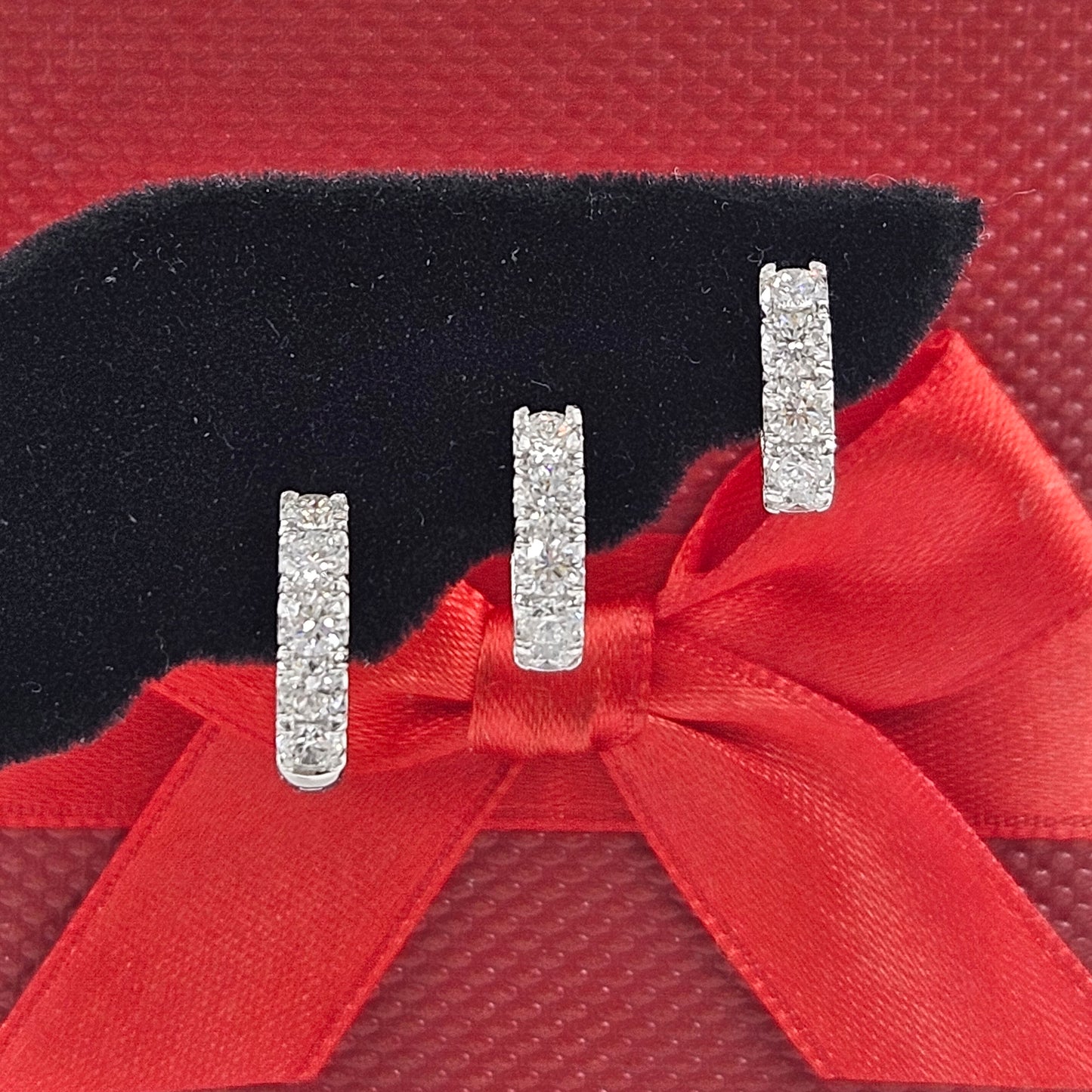 0.7ct Lab Diamond Hoop Earrings Diameter 11mm,12mm,13mm Diamond Huggie Hoop Earring/Diamond Hoop Earrings/Anniversary gift/Single or Pair