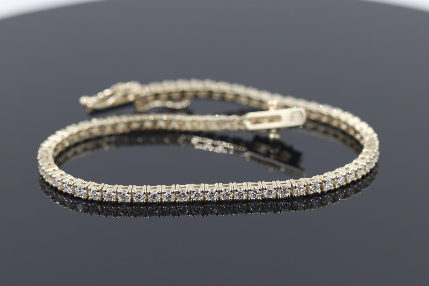Natural Diamond Tennis Bracelet / Eternity 2.3ct Diamond 4 Prong Tennis Bracelet/ Diamond Engagement Bracelet/Anniversary gift