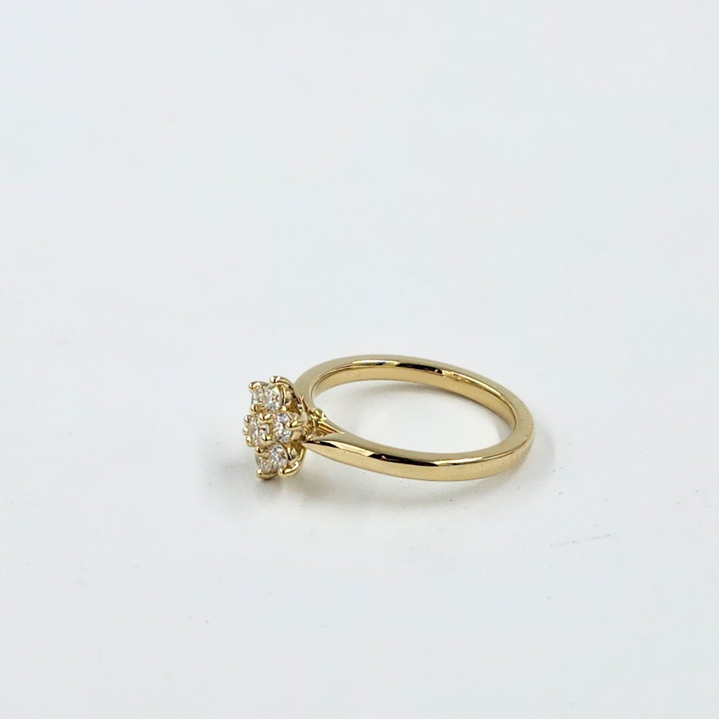 Flower engagement Diamond Ring / Natural Diamond Anniversary Ring/ flower ring/ Unique Engagement Ring / Anniversary Ring / Girt for her