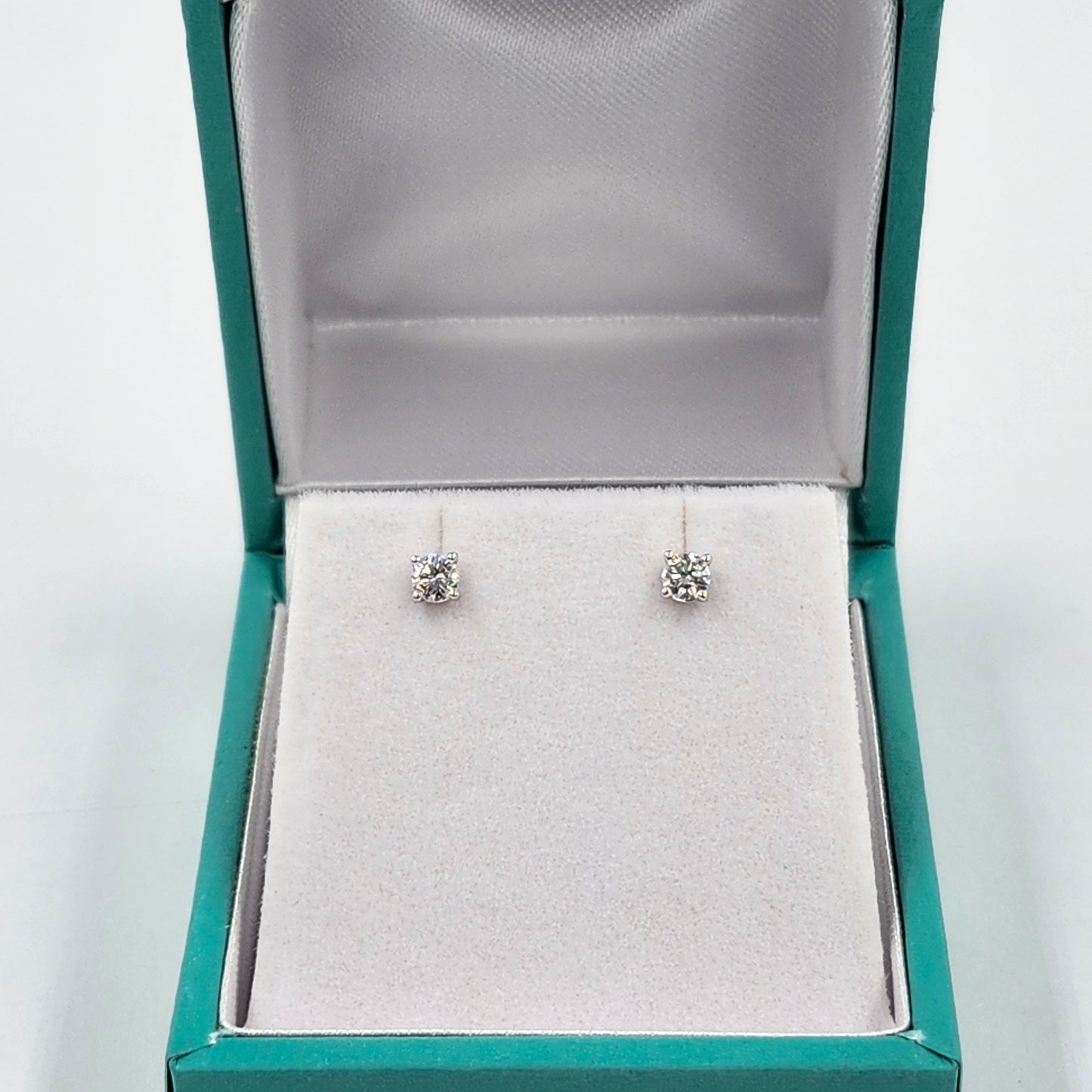 Solitaire Natural Diamond Earring/Four Prong Set Diamond Earring/Stud Earring/Solitaire Stud Earring/Dainty Simple Earring/Anniversary gift