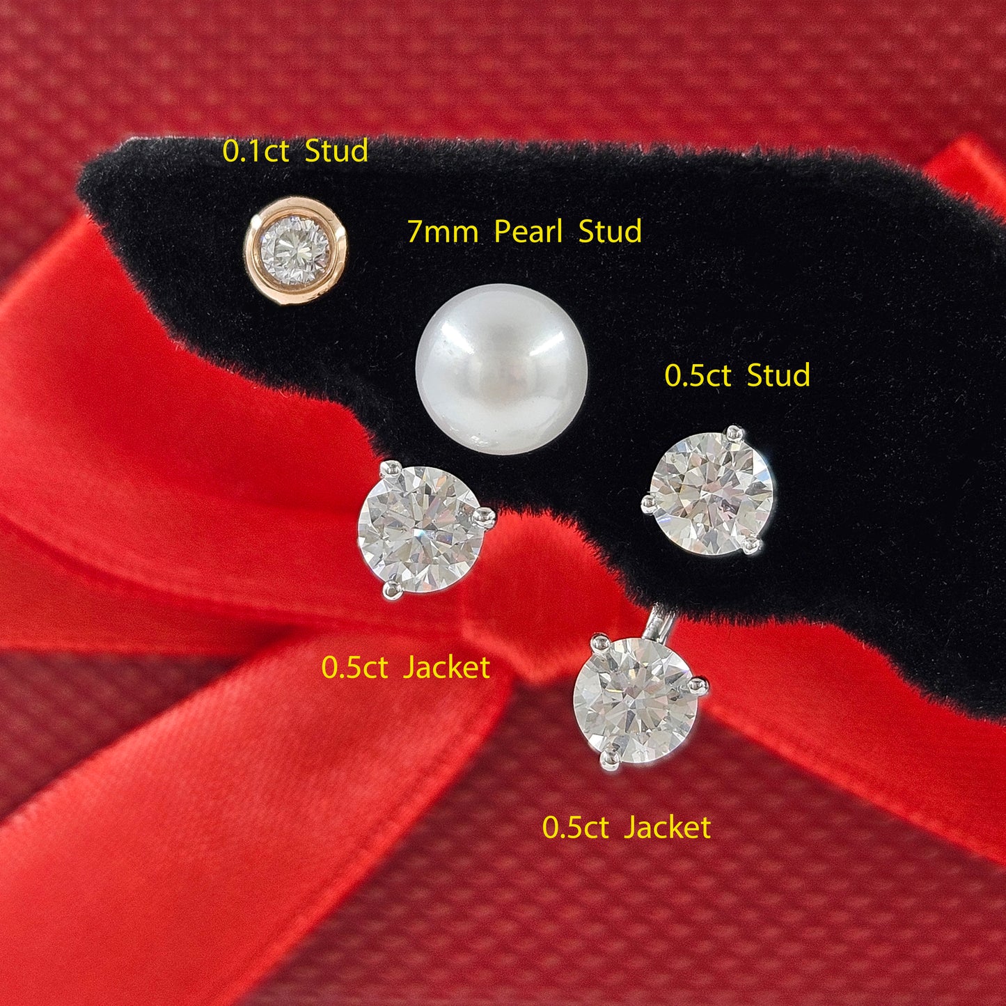 Freshwater Pearl Stud 7mm Stud Earring/anniversary gift