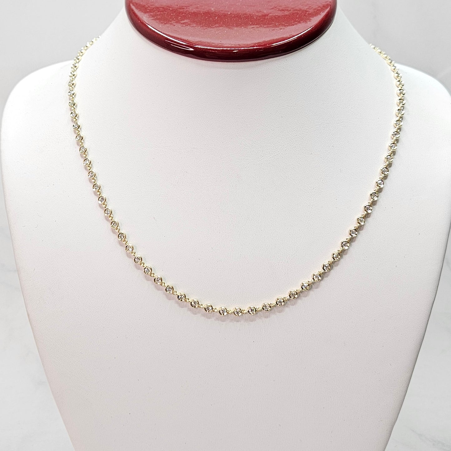 Sean's handmade custom order ( Tennis Necklace )