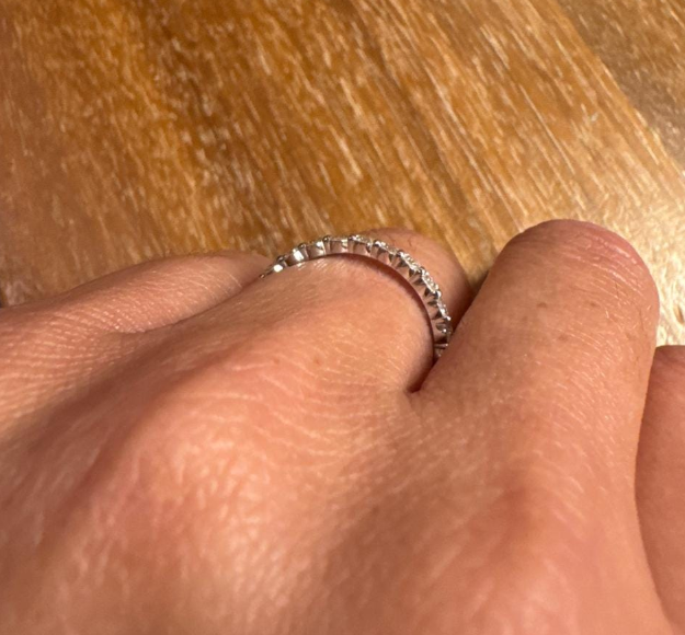 Sean's handmade custom order (Full Eternity Round Diamond Ring)