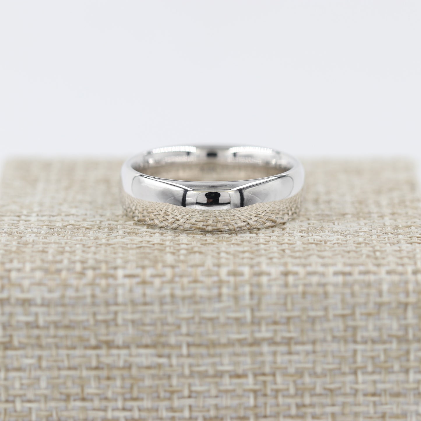 Handmade 14k Gold Wedding Band Ring - 6mm Low Oval - Anniversary Gift