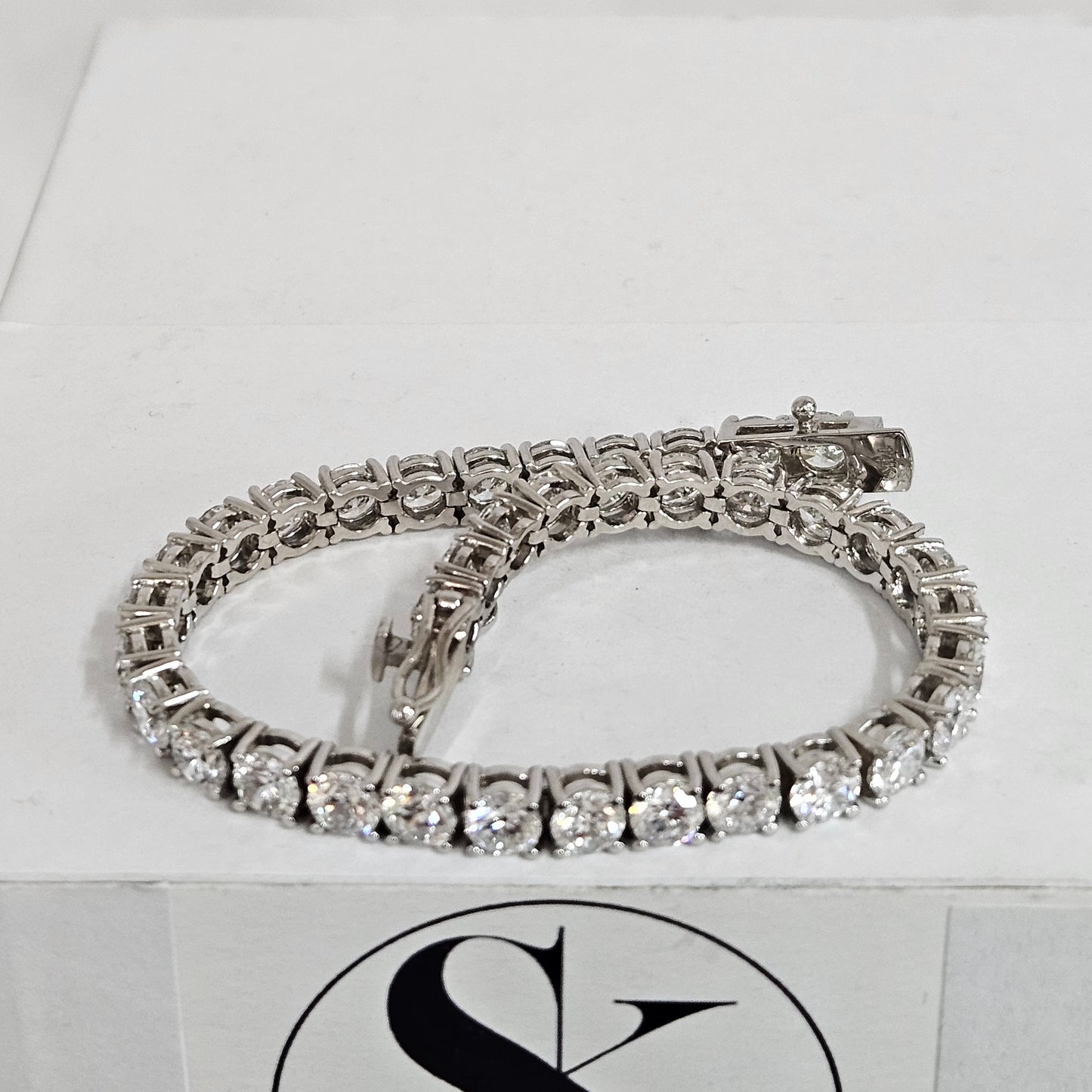 14ct Lab Grown Diamond Tennis Bracelet: 14K Gold Engagement Bracelet - Anniversary gift