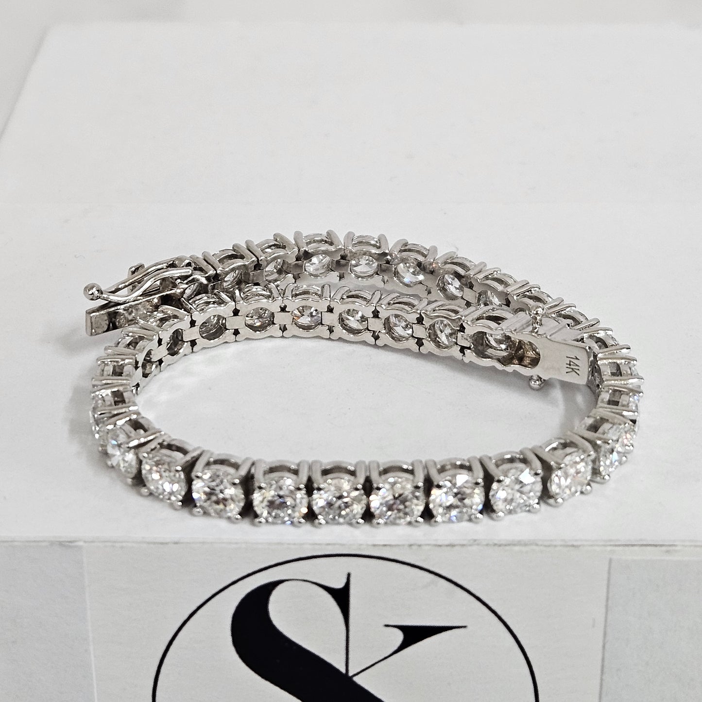 Lab Grown 15.7ct Diamond Tennis Bracelet / Diamond Tennis Bracelet/ Diamond Engagement Bracelet/Anniversary gift