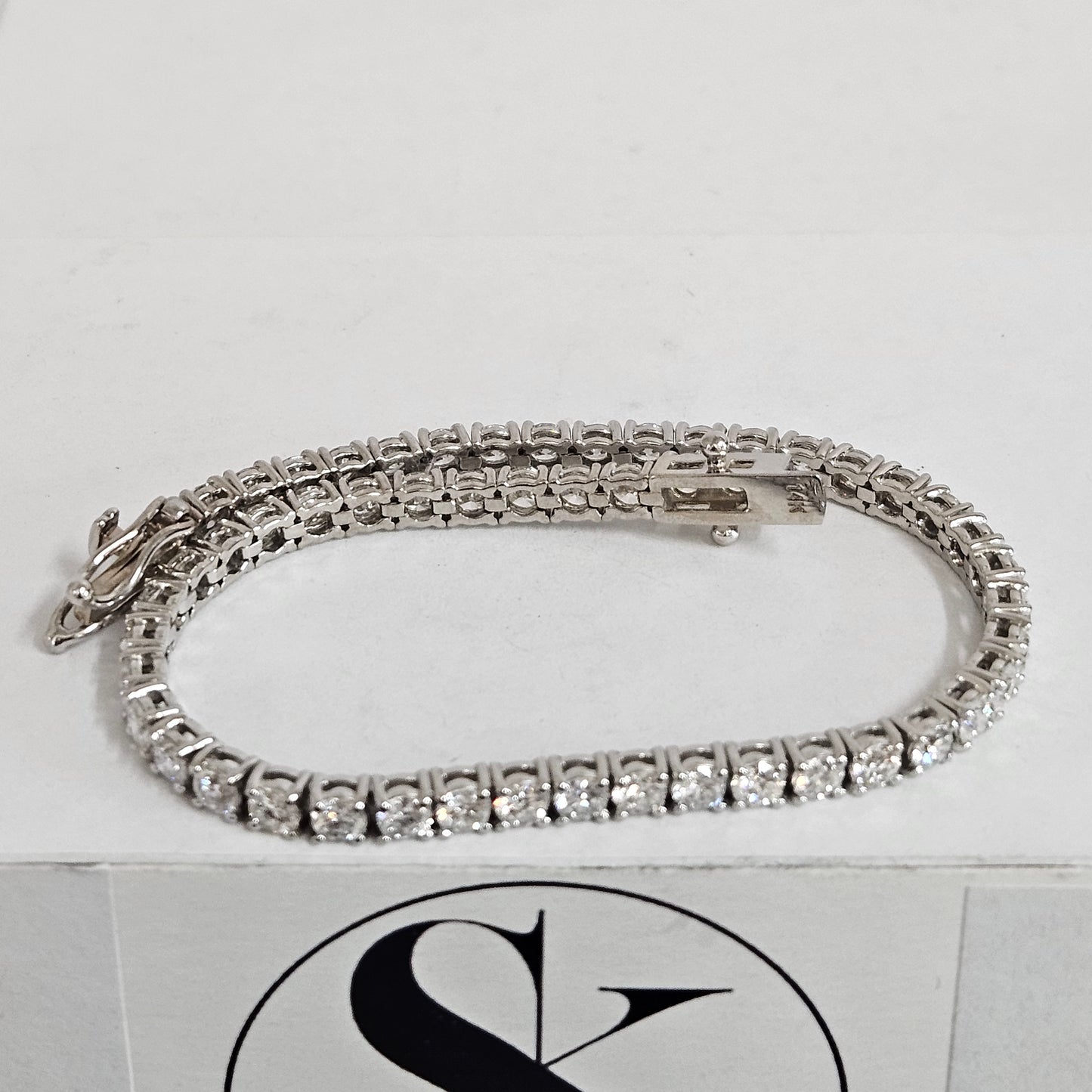 5ct Lab Grown Diamond Tennis Bracelet: 14K Gold Engagement Bracelet - Anniversary gift