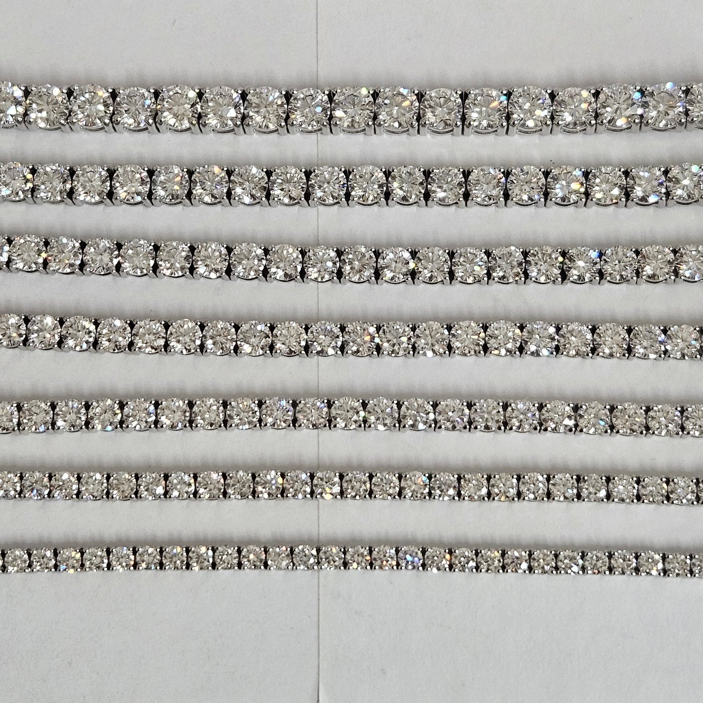 15ct Lab Grown Diamond Tennis Bracelet: 14K Gold Engagement Bracelet - Anniversary gift