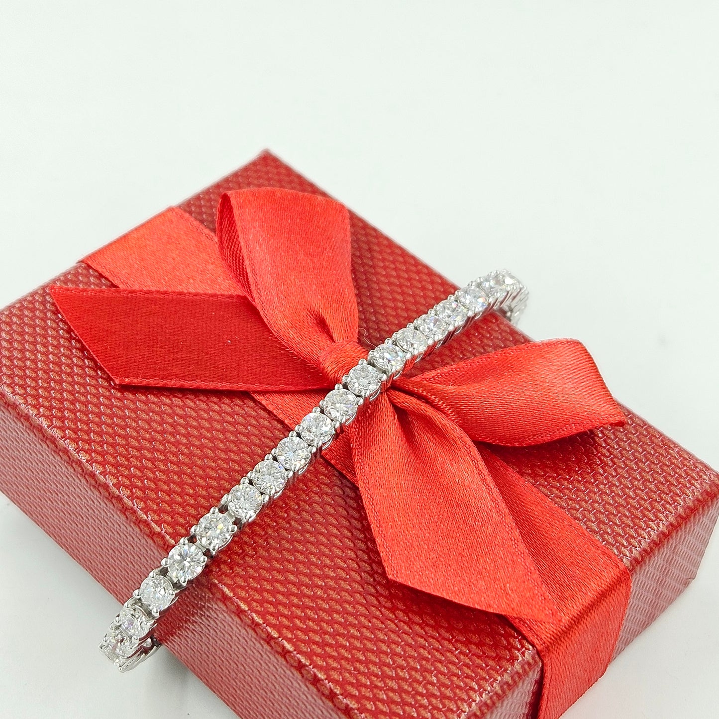 10ct Lab Grown Diamond Tennis Bracelet: 14K Gold Engagement Bracelet - Anniversary gift